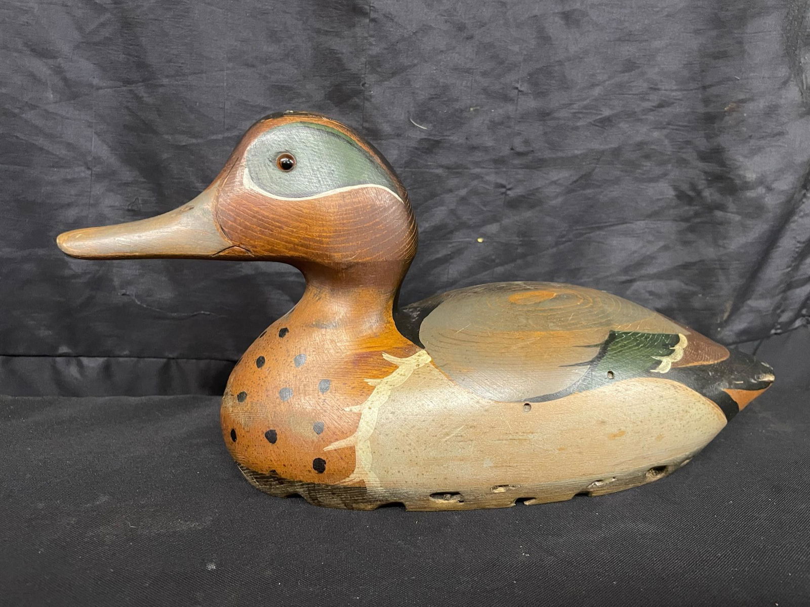 Tom Taber（トム・タバー:アメリカ彫刻家）カモの木彫デコイ Ducks Unlimited Tom Taber Pintail Wood Carved Decoy