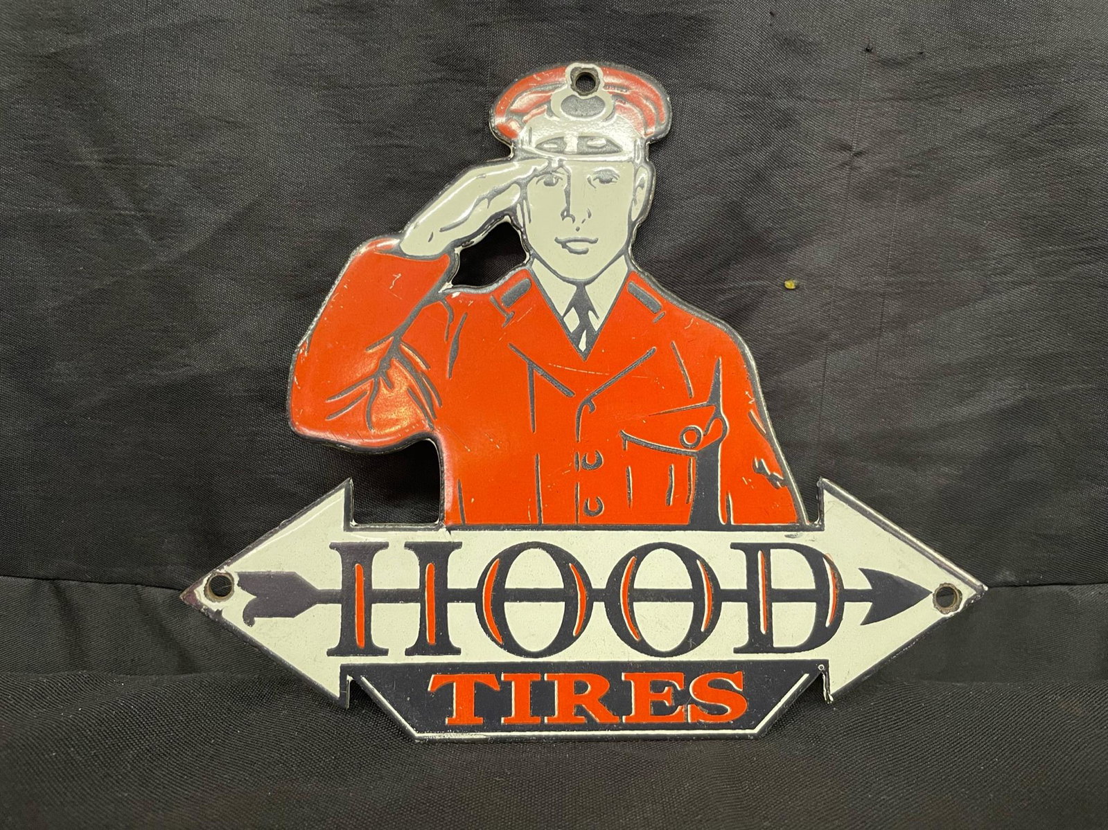 Vintage Hood's Tire Sign: Vintage Hood's Tire Sign