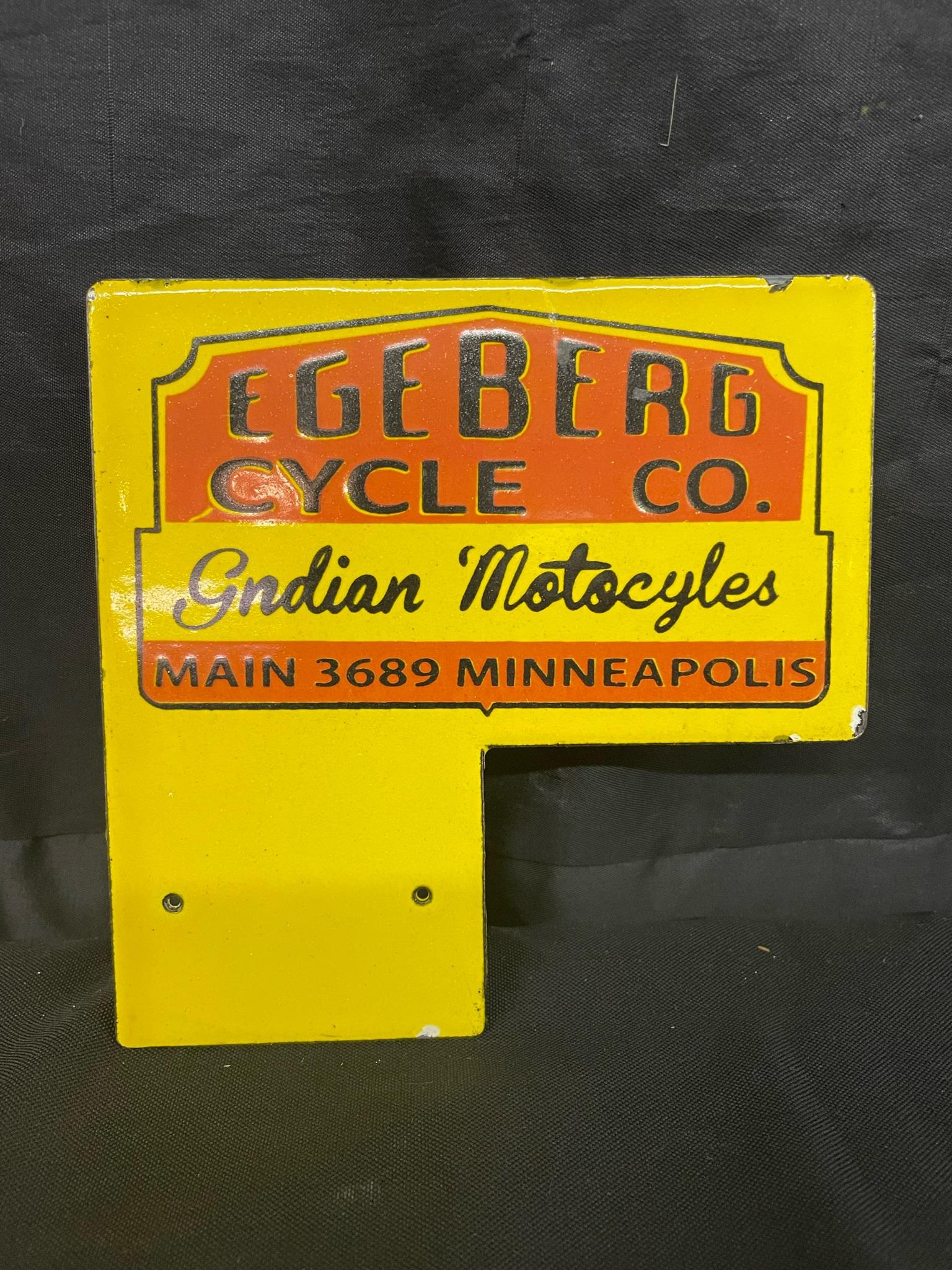 Egeberg Cycle Co. Indian Motorcycle Sign (1 of 2)