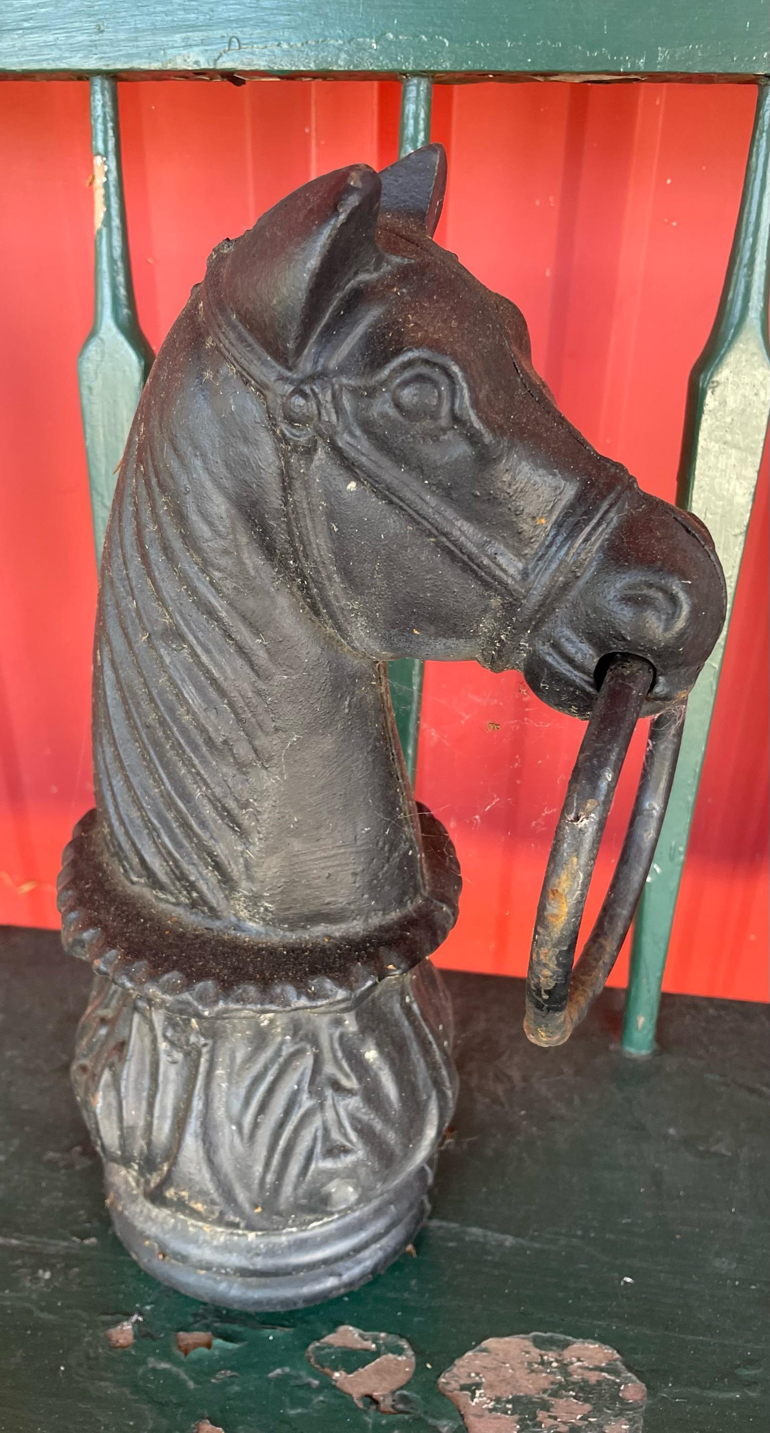 Cast Iron Horse Fence Post Topper (1 of 2)