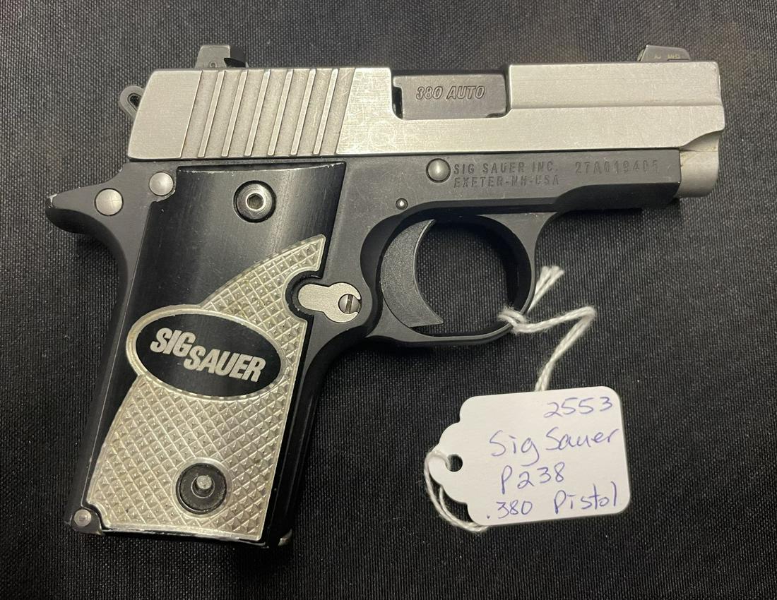 Sig Sauer P238 .380 Ser. No. 27A019405: Sig Sauer P238 .380 Ser. No. 27A019405