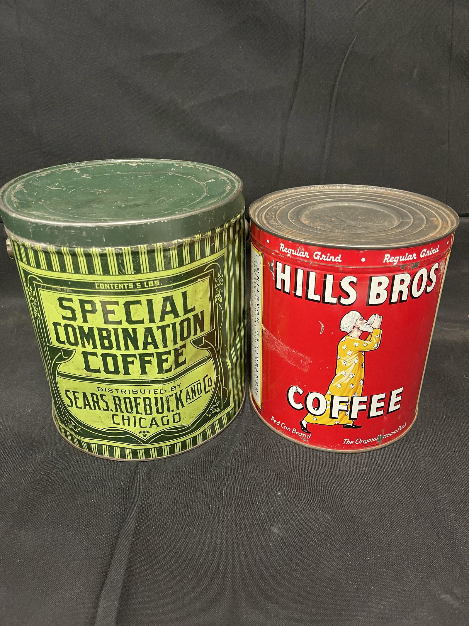 Pair of Vintage Coffee Tins (1 of 4)