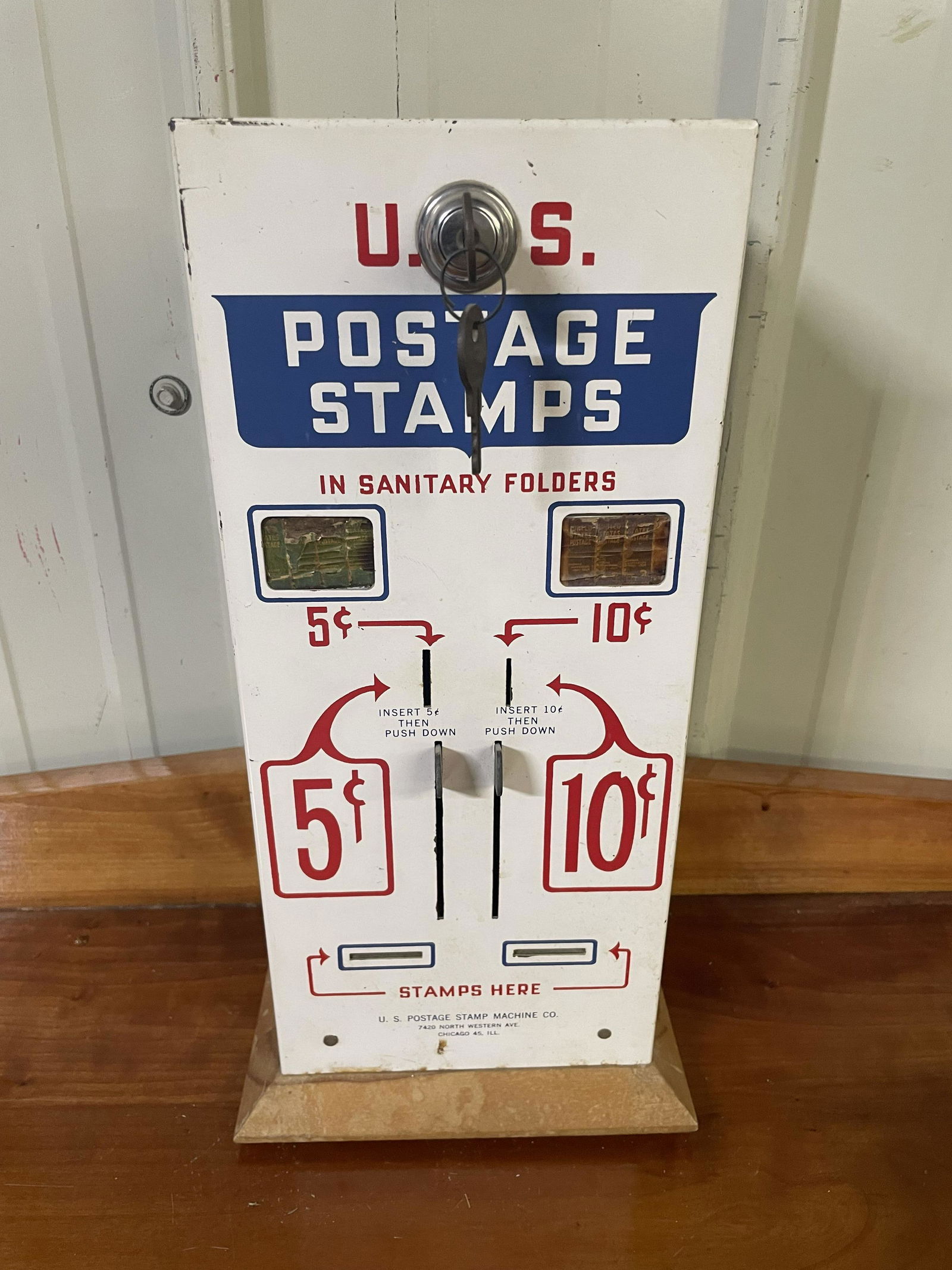 US Coin Operated Postage Stamps Dispenser Dec 09, 2022 Swisher Bros