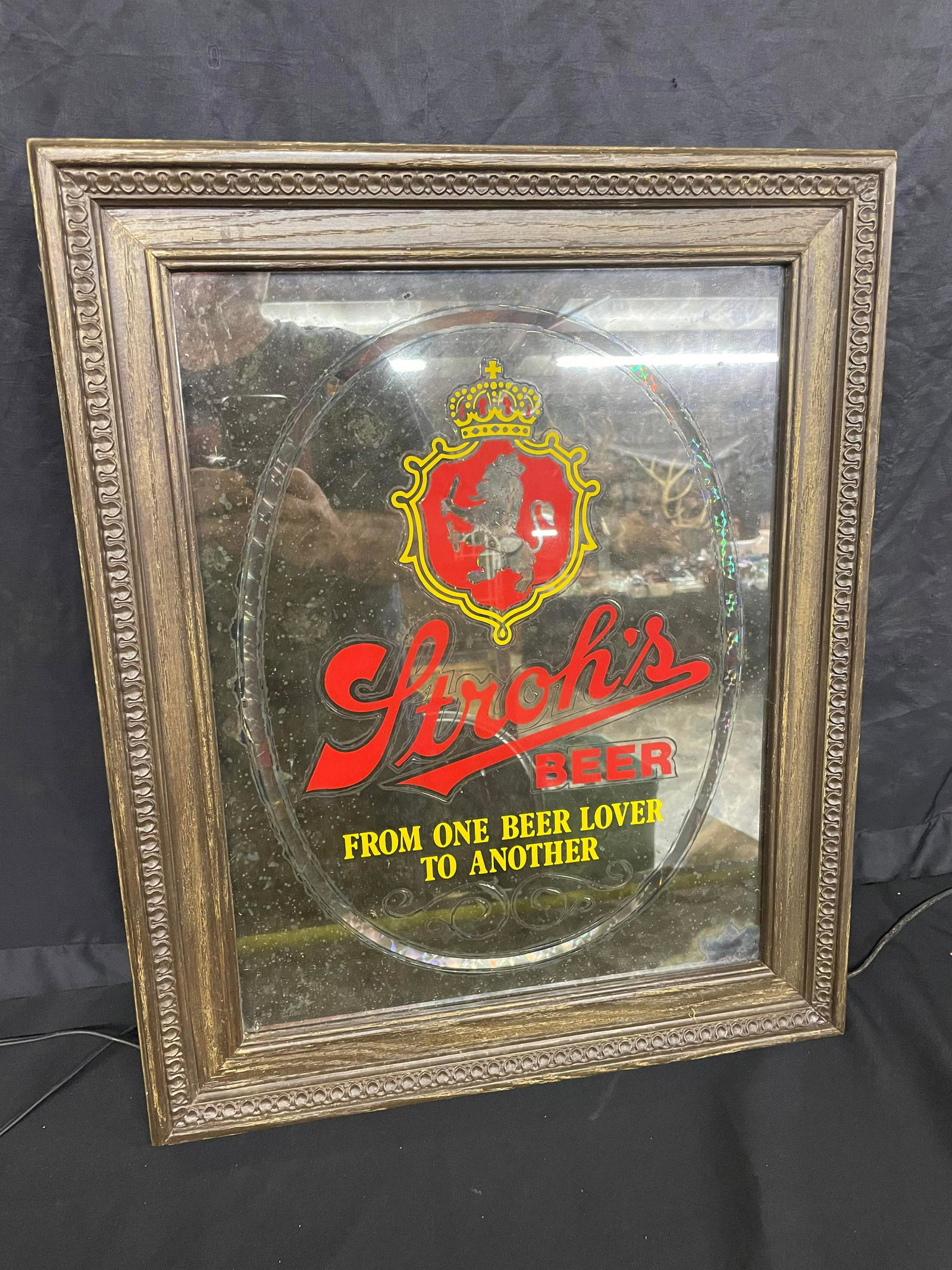 Stroh's Mirrored Bar Sign (1 of 2)