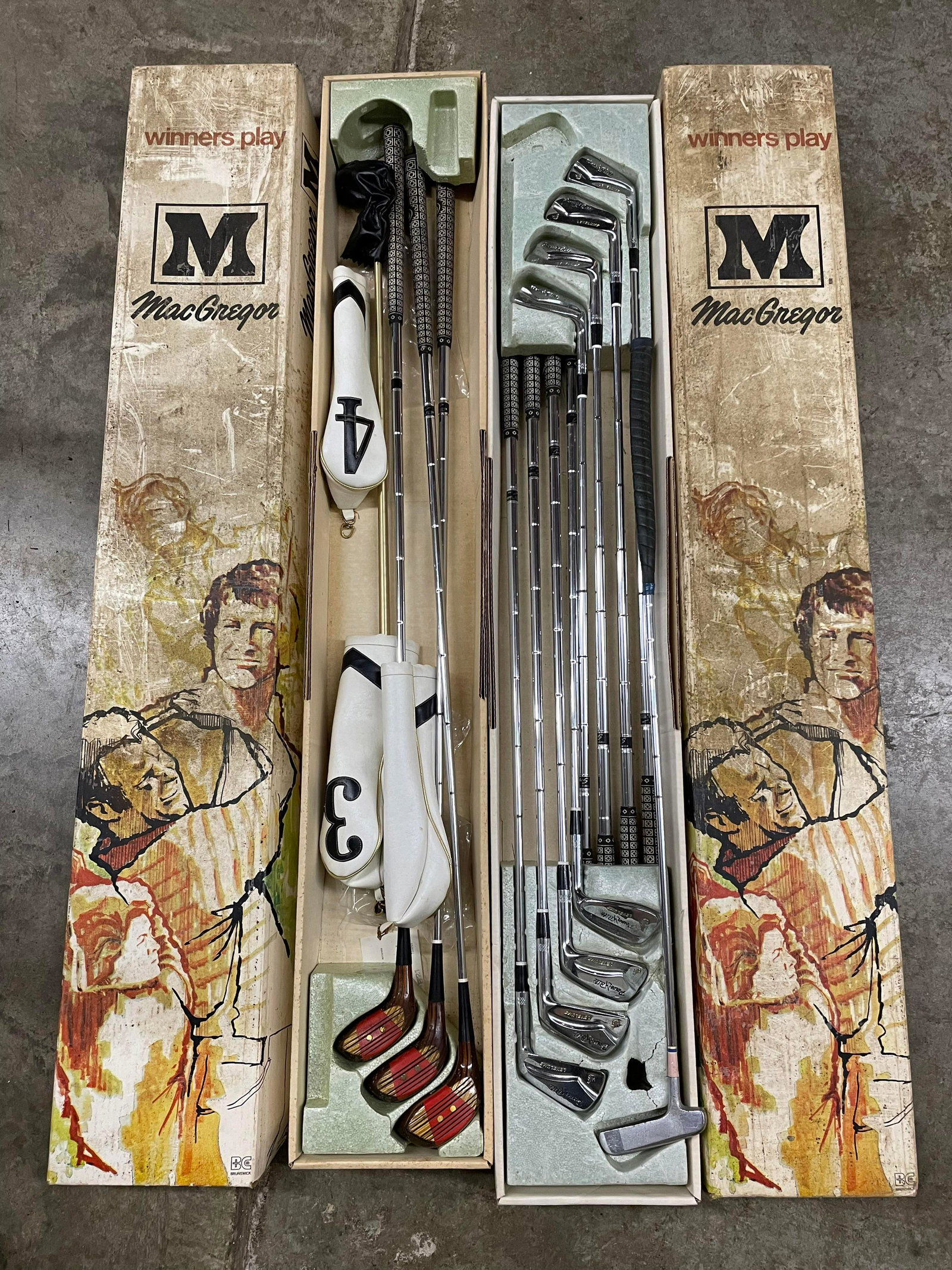 2 Sets of MacGregor Golf Clubs: Drivers and Irons (1 of 1)