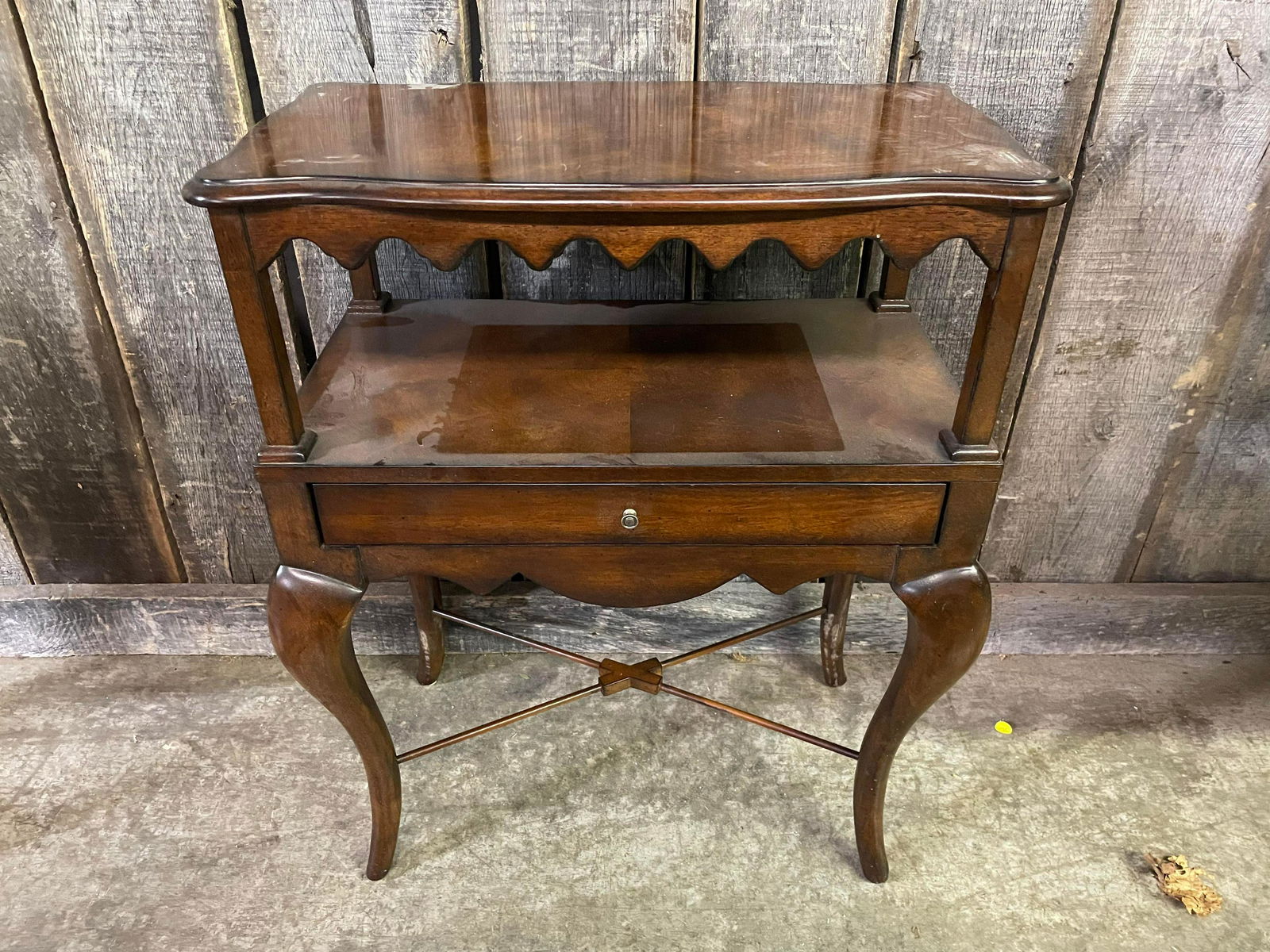 Modern Two Tier One Drawer Side Table (1 of 4)