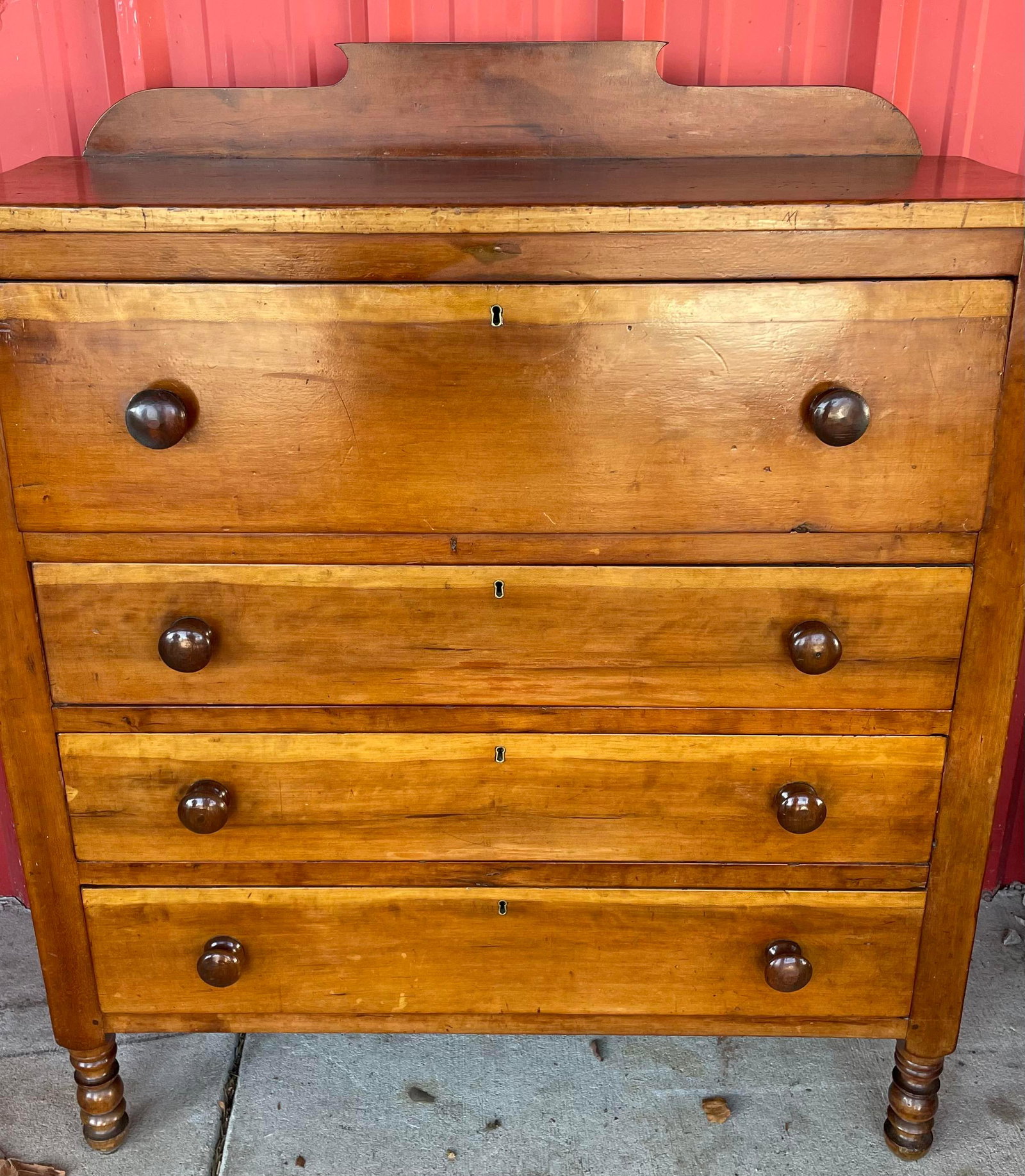 Antique Cherry 4 Drawer Chest  ca.1820 (1 of 5)