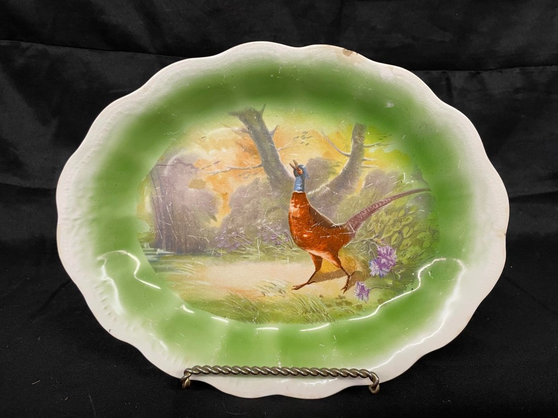 Porcelain Decorative China Plate - Unmarked (1 of 2)