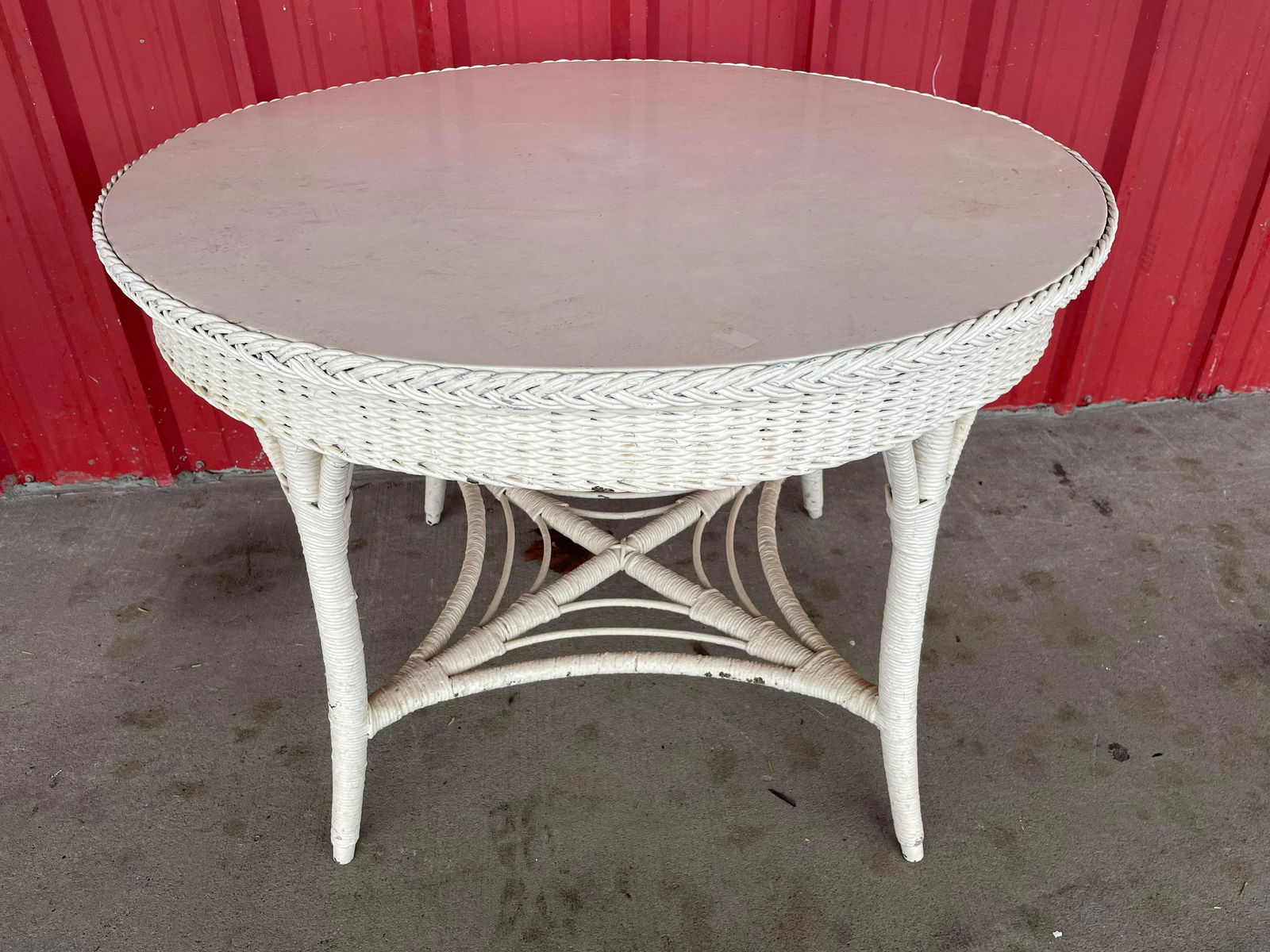 Vintage Wicker Table (1 of 3)