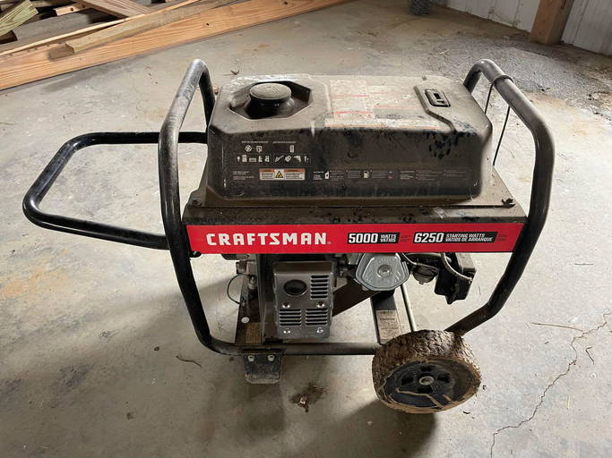 Craftsman 5000 Watt Generator (0039) on Feb 26, 2023 Swisher Bros