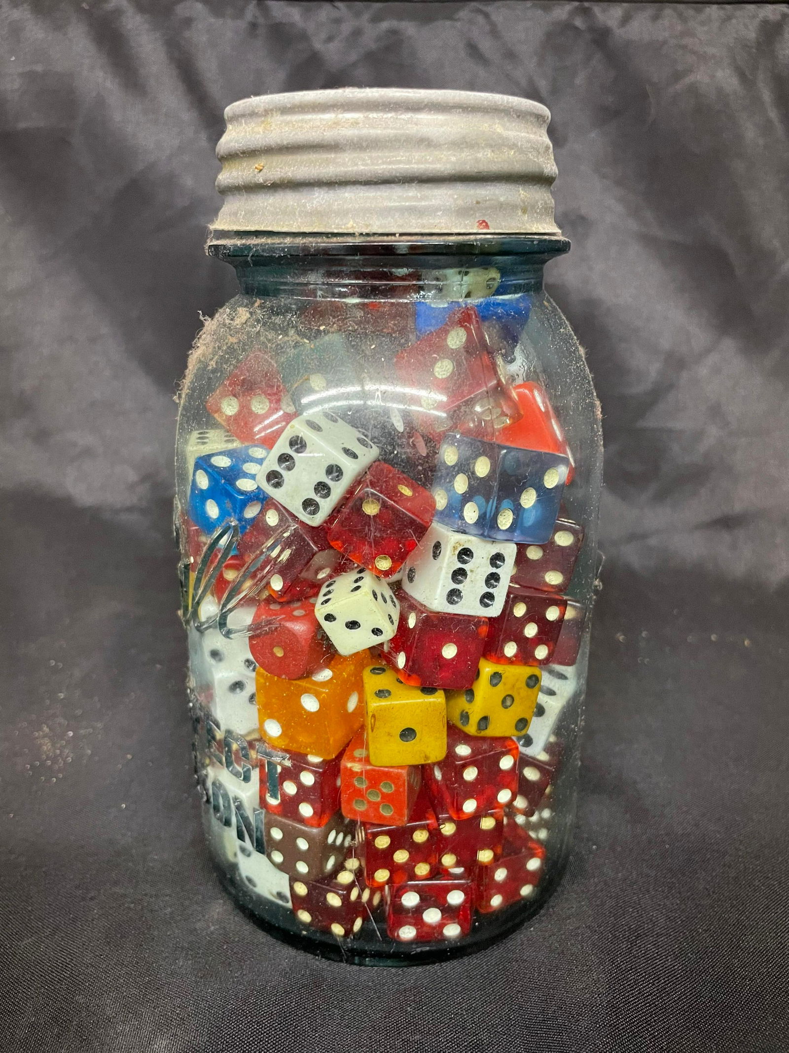 Vintage Jar Full of Dice (1 of 2)