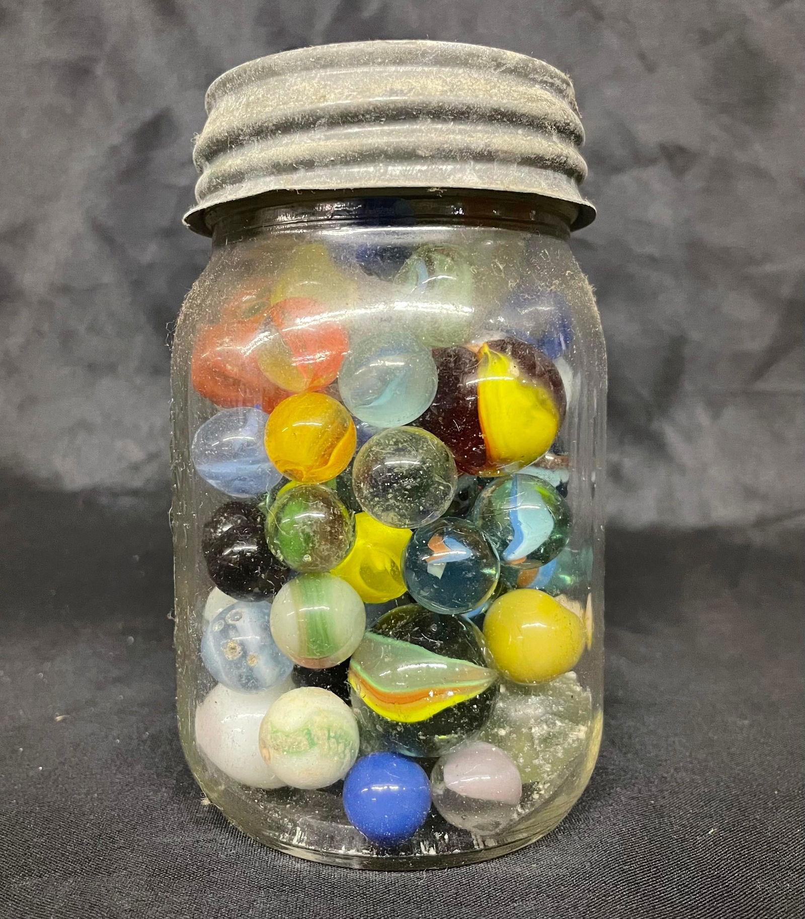 Vintage Jar of Marbles (1 of 2)