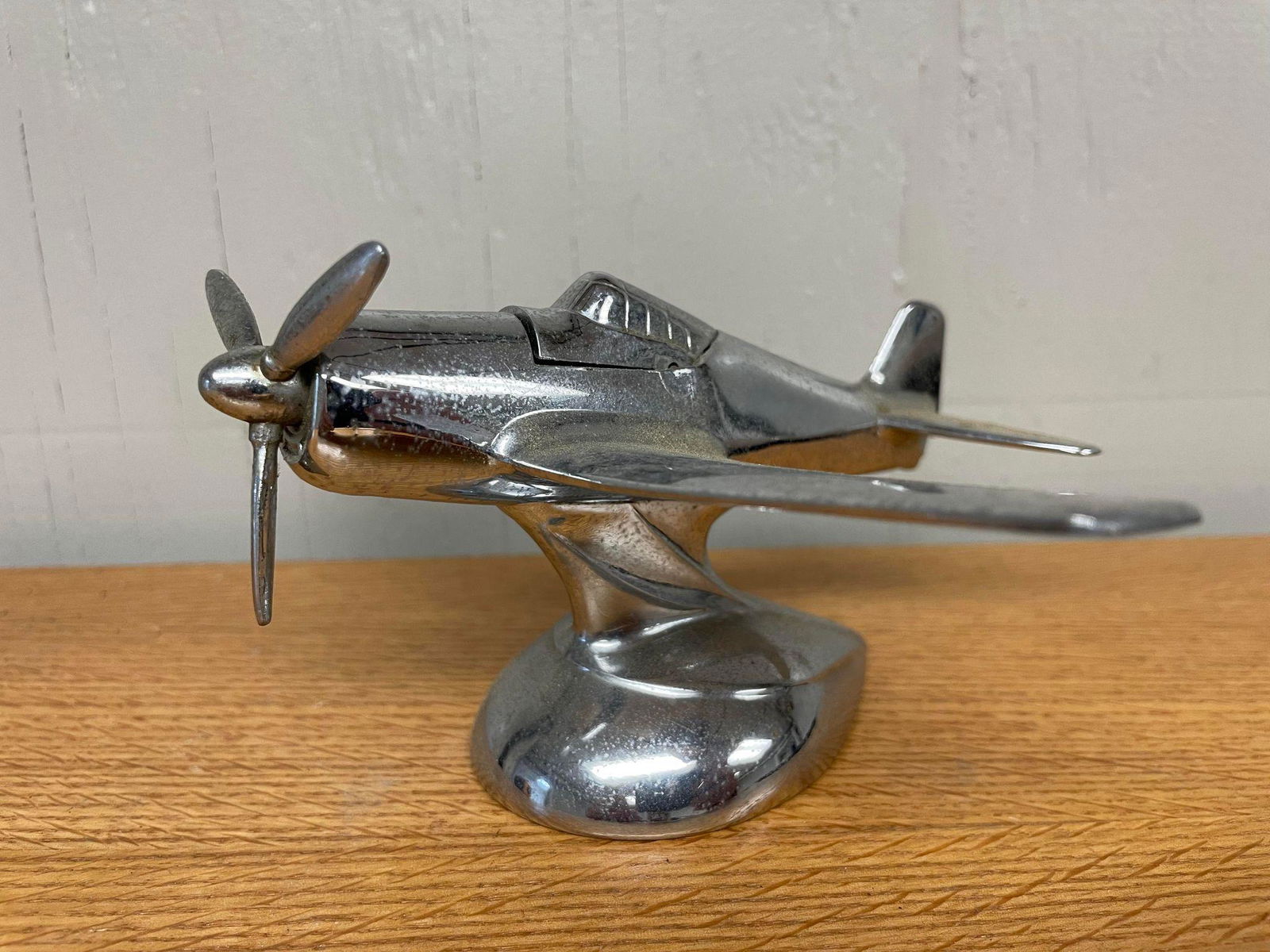 Art Deco Chrome Airplane Lighter: Art Deco Chrome Airplane Lighter