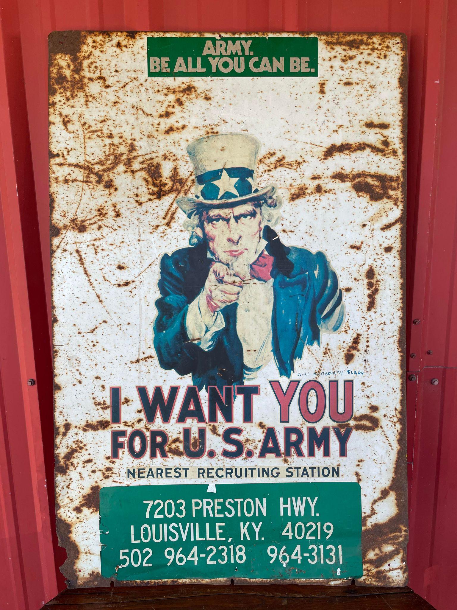 Uncle Sam US Army Recruitment Sign (1 of 1)