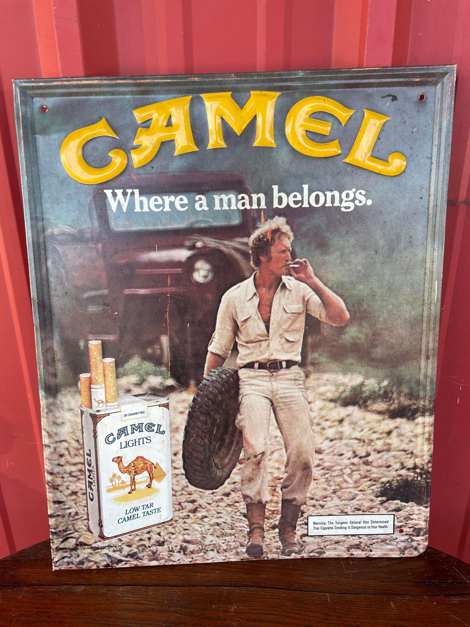 Vintage Camel Cigarette Advert Sign (1 of 1)