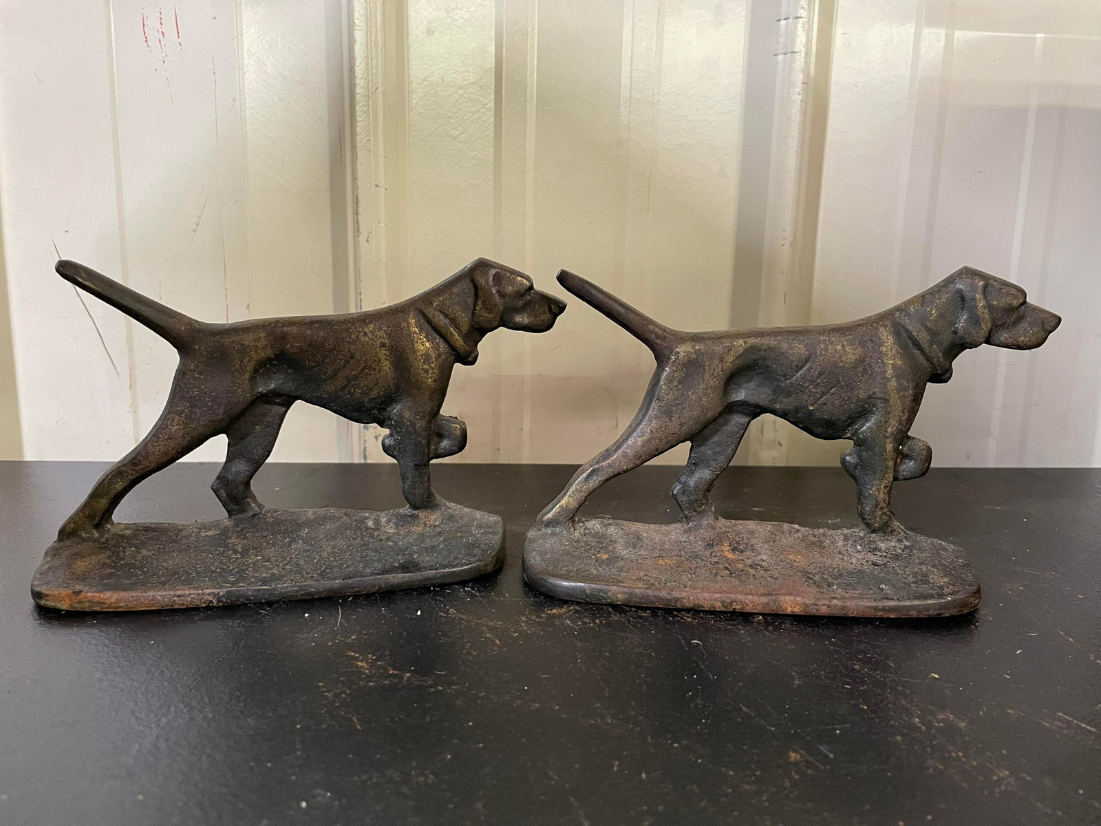 Cast Iron Hunting Dogs, Bookends/Doorstop (1 of 2)