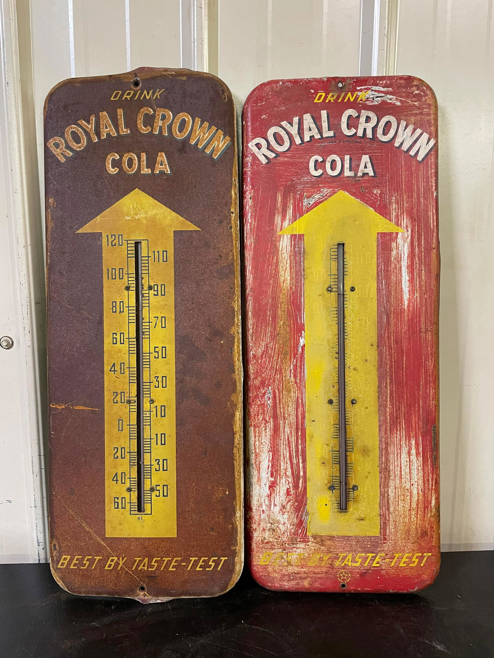 2 Vintage Royal Crown Cola Thermometer (1 of 1)