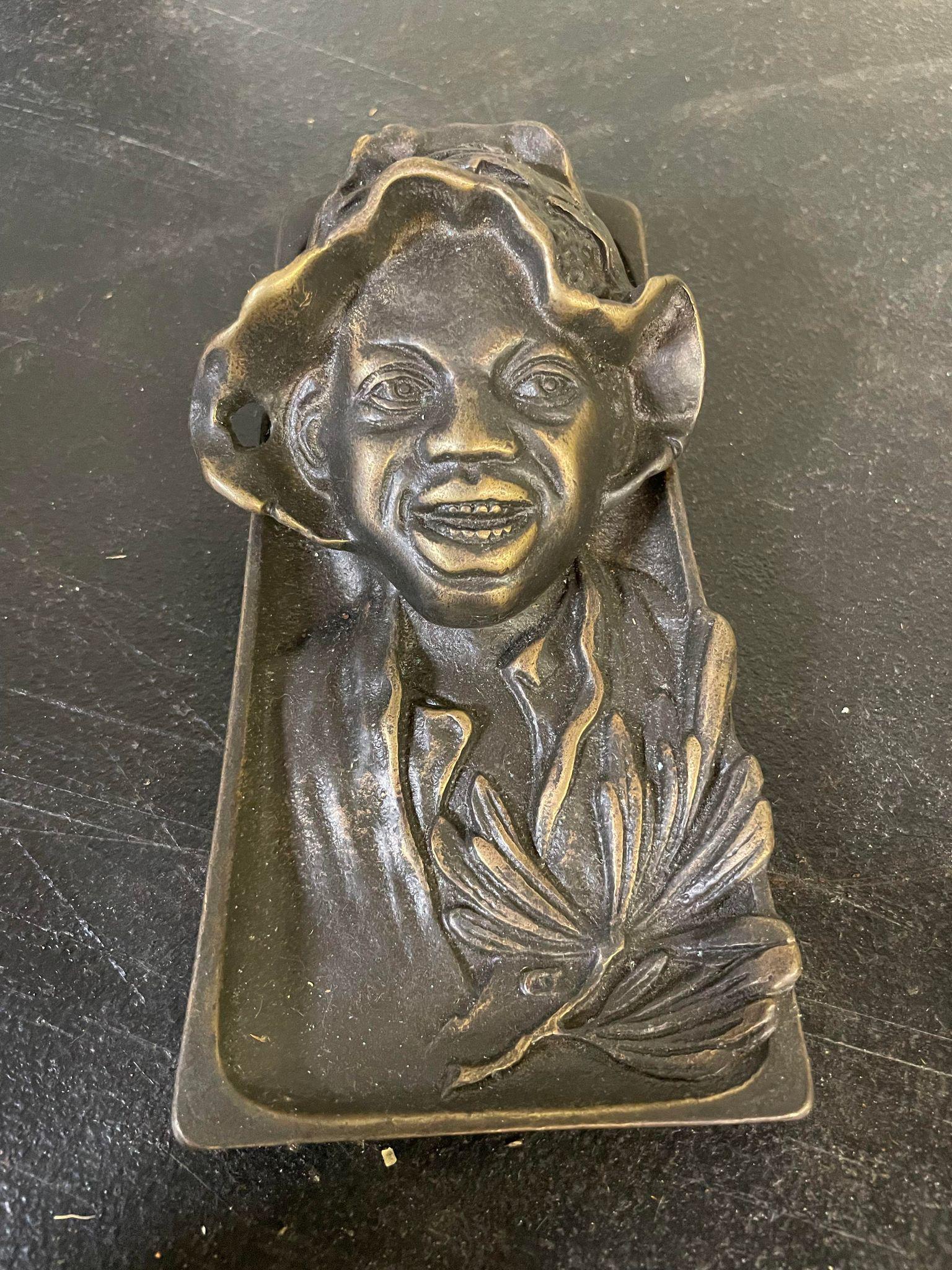 Antique Black Americana Bronze Ink Well (1 of 2)