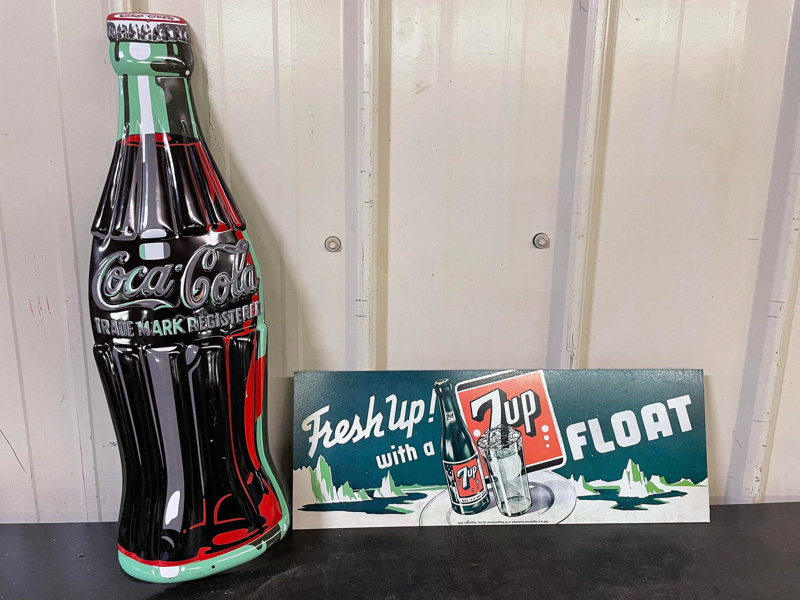 Coca-Cola Sign, 7UP Signs: Coca-Cola Sign, 7UP Signs