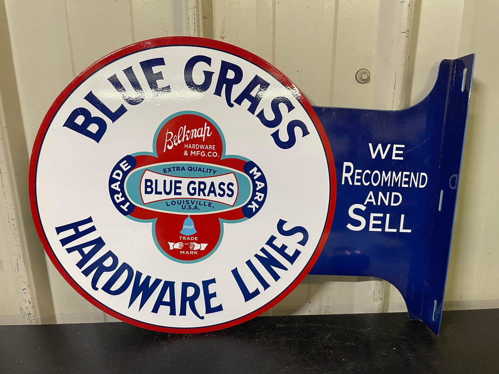 Blue Grass Hardware Flange Sign: Blue Grass Hardware Flange Sign