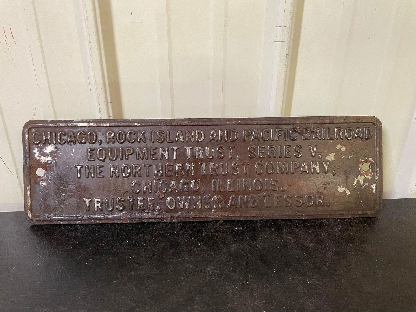 Chicago, Rock  Island and Pacific Railroad Sign (1 of 2)