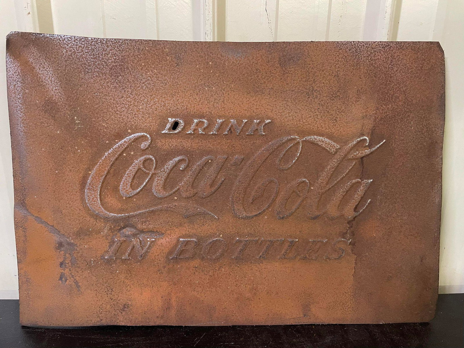 Vintage Metal Coca-Cola In Bottles Sign: Vintage Metal Coca-Cola In Bottles Sign