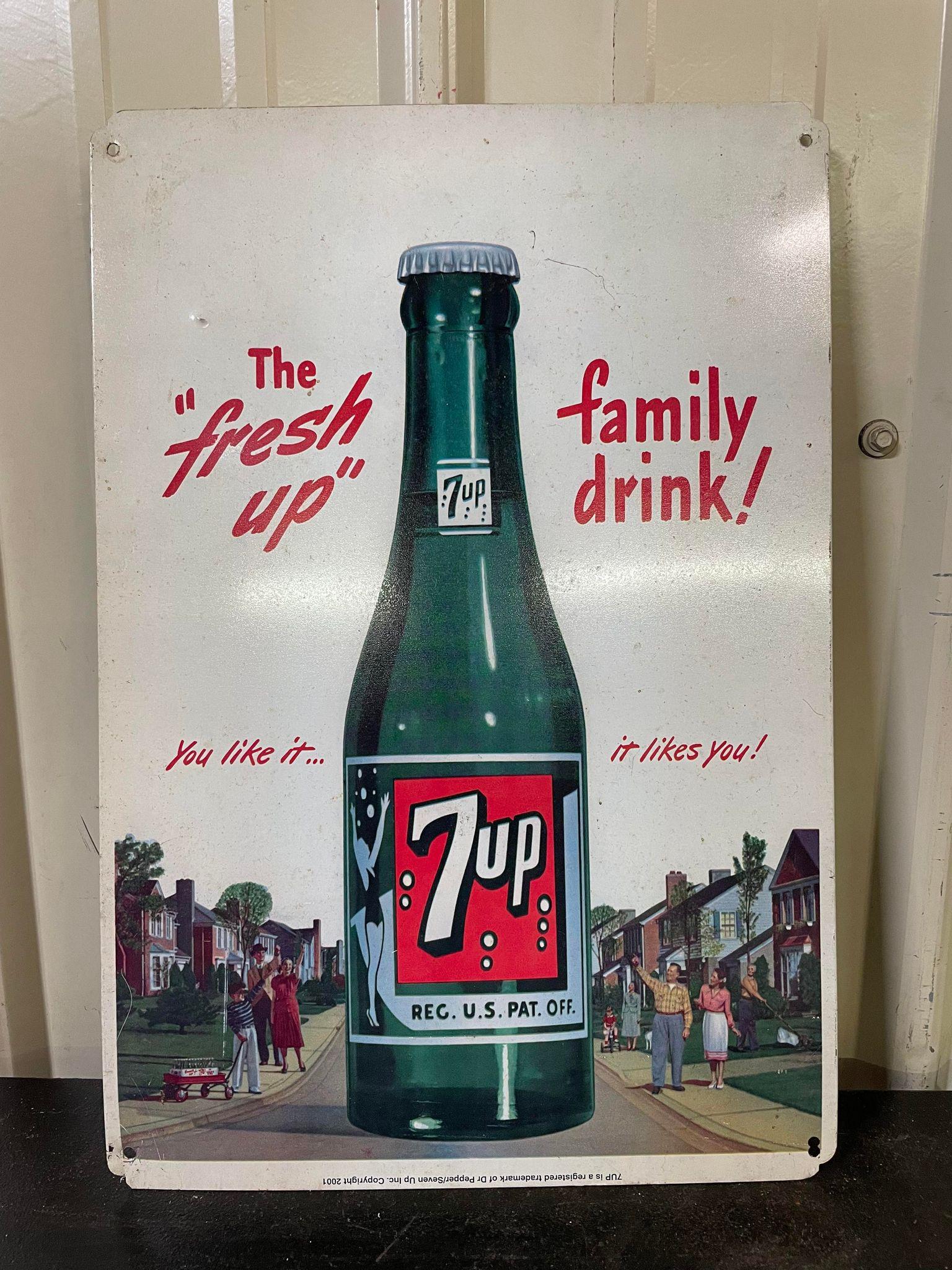 7UP "The Fresh Up" Sign (1 of 1)