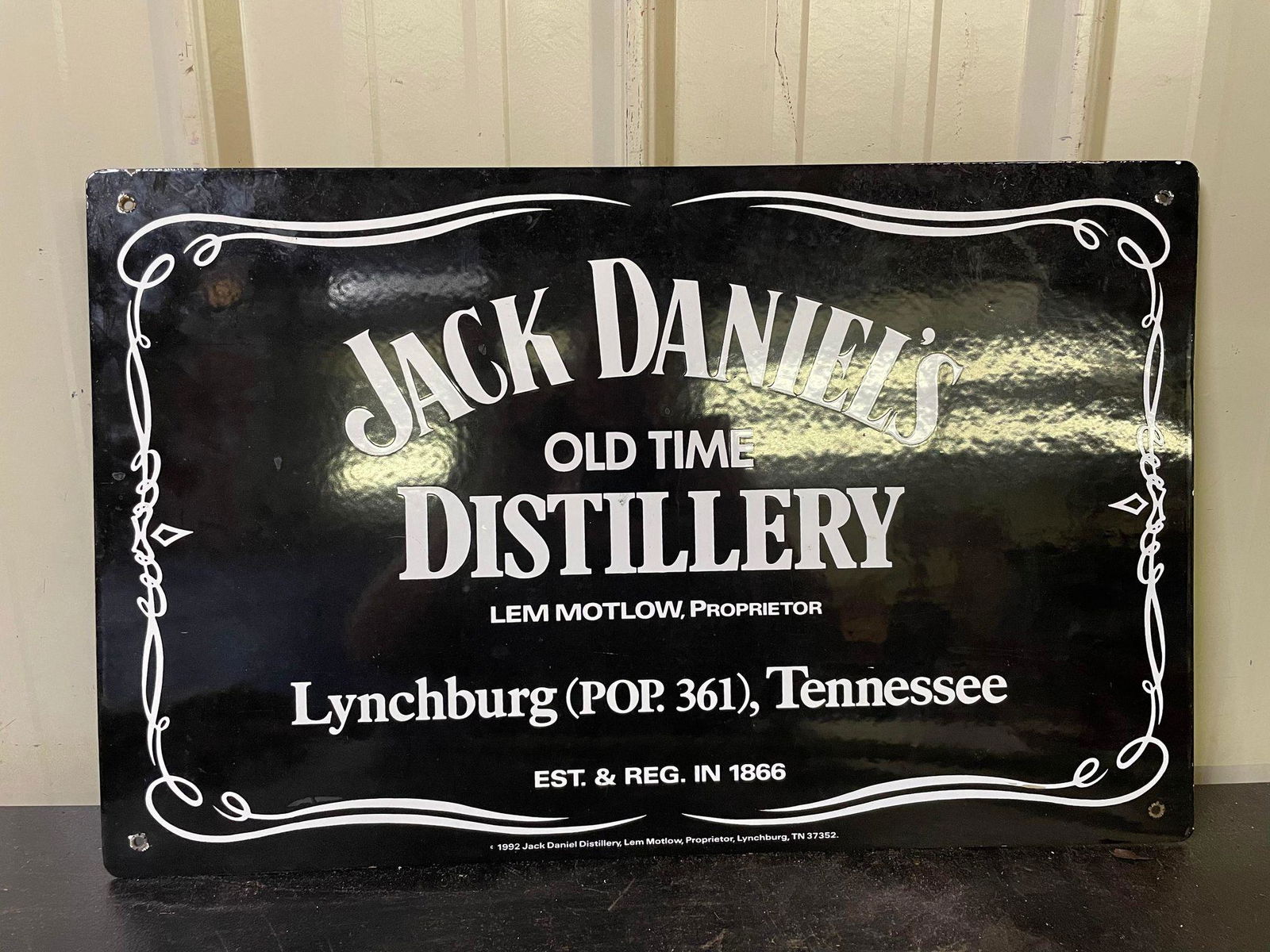 1992 Jack Daniel's Distillery Sign (1 of 2)