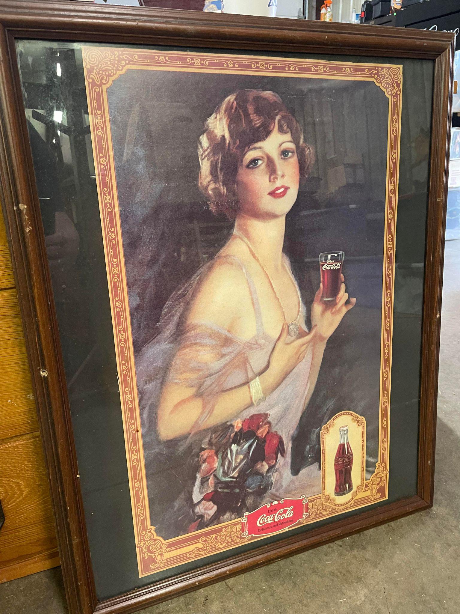 Framed Vintage Coca-Cola Advert (1 of 1)
