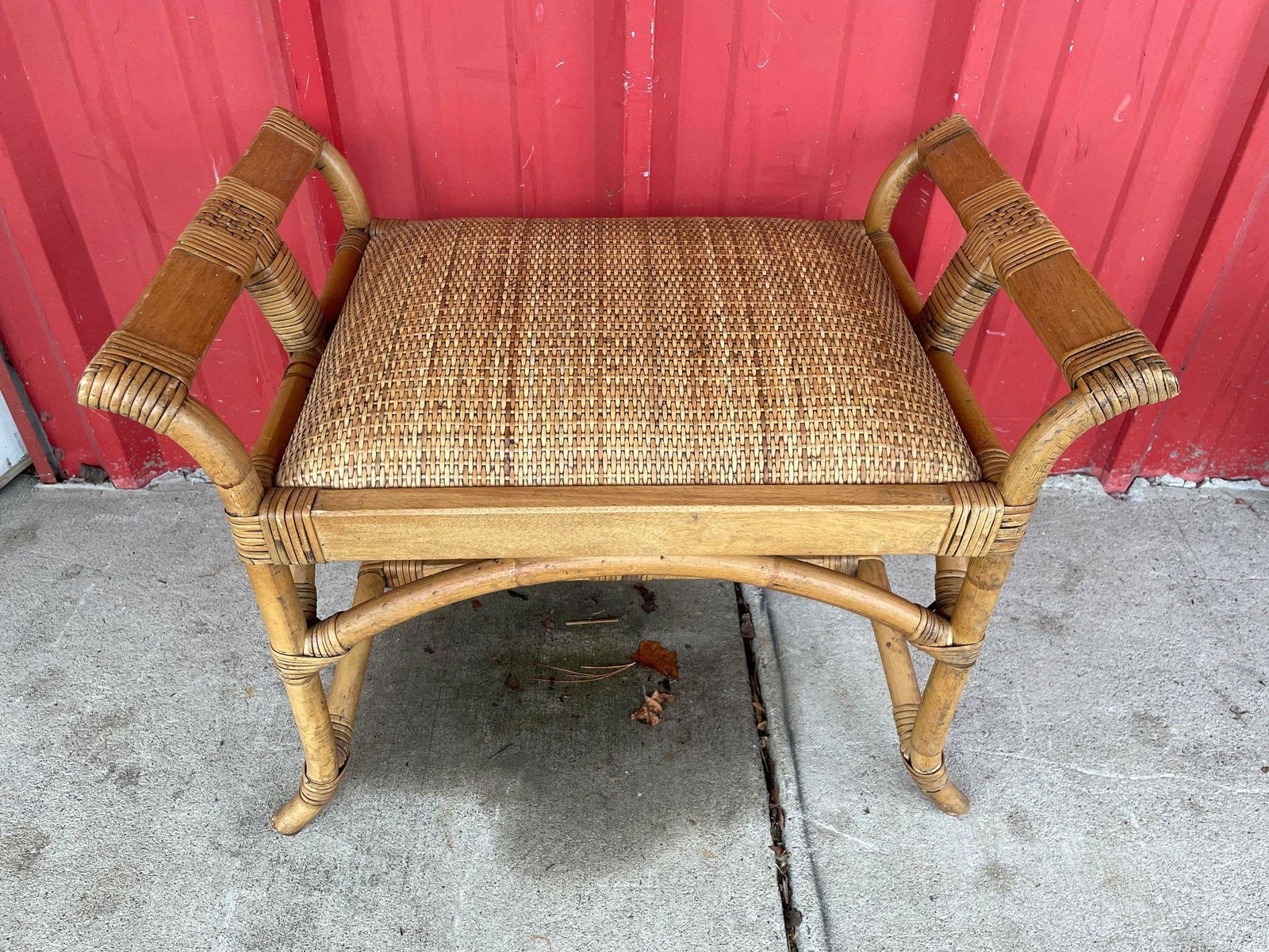 Rattan Style Stool (1 of 1)