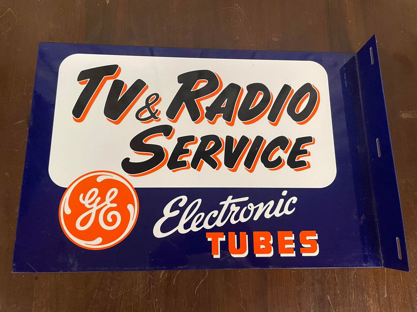 TV & Radio Service Electronic Tubes Flange Sign (1 of 3)