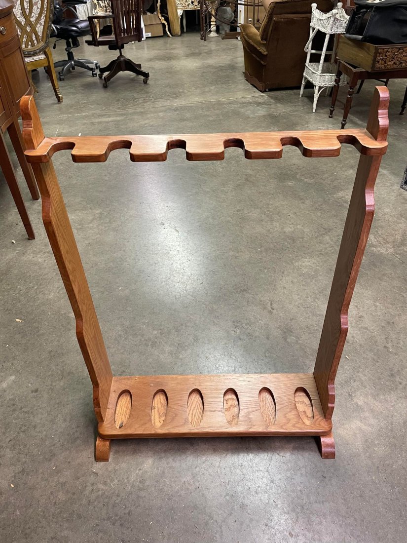 Handmade Wooden Gun Rack Stand: Handmade Wooden Gun Rack Stand
