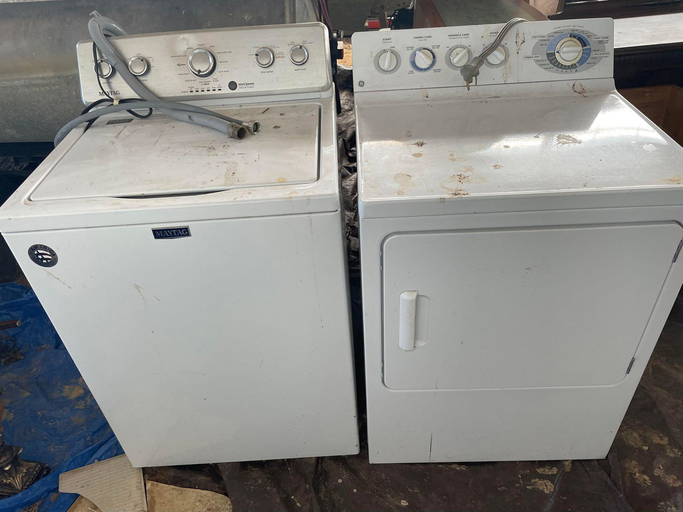 Maytag Washer And Dryer Non Matching Untested