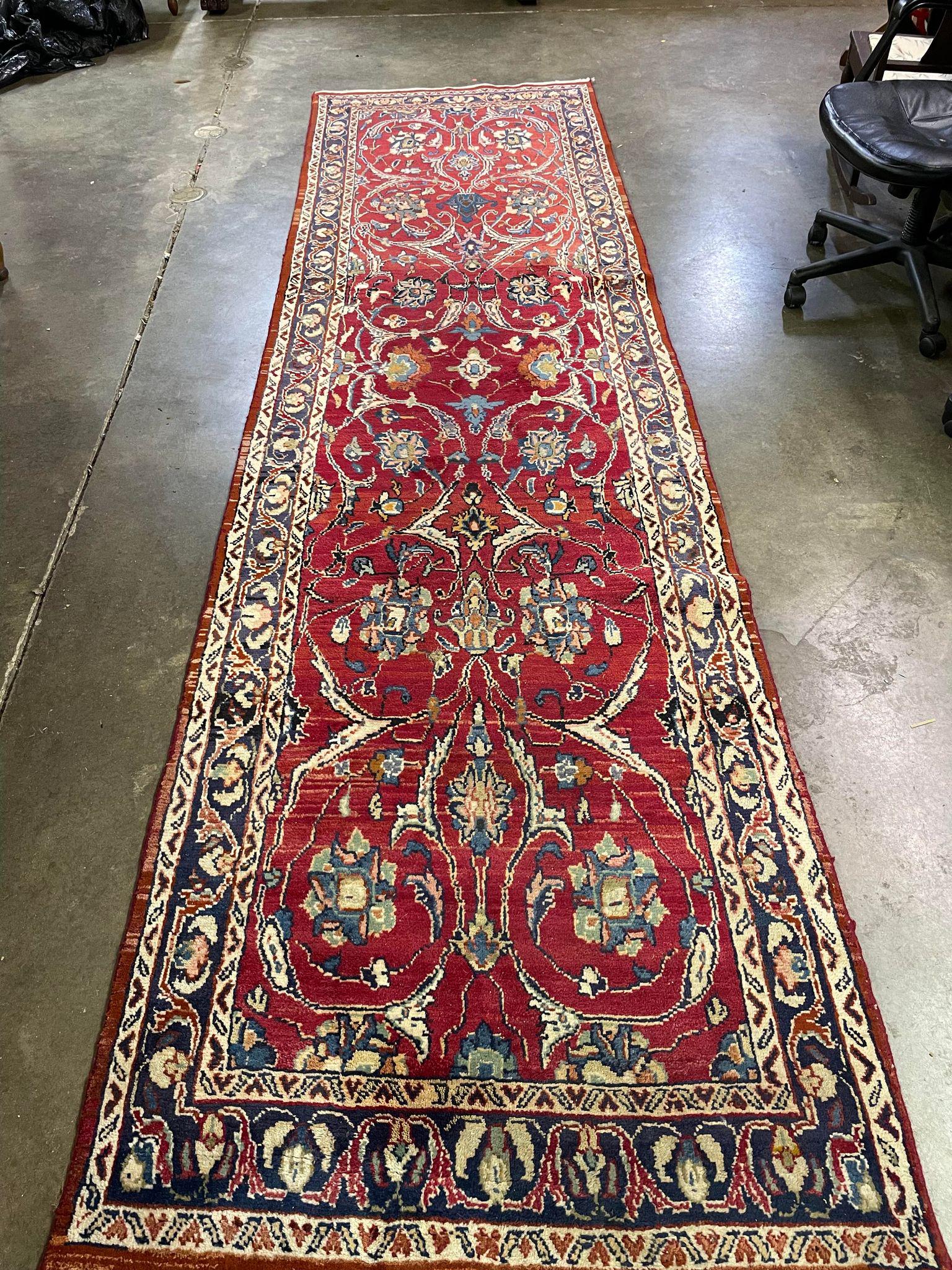 Karastan Style Wool Runner 9â€™ ½” (1 of 4)