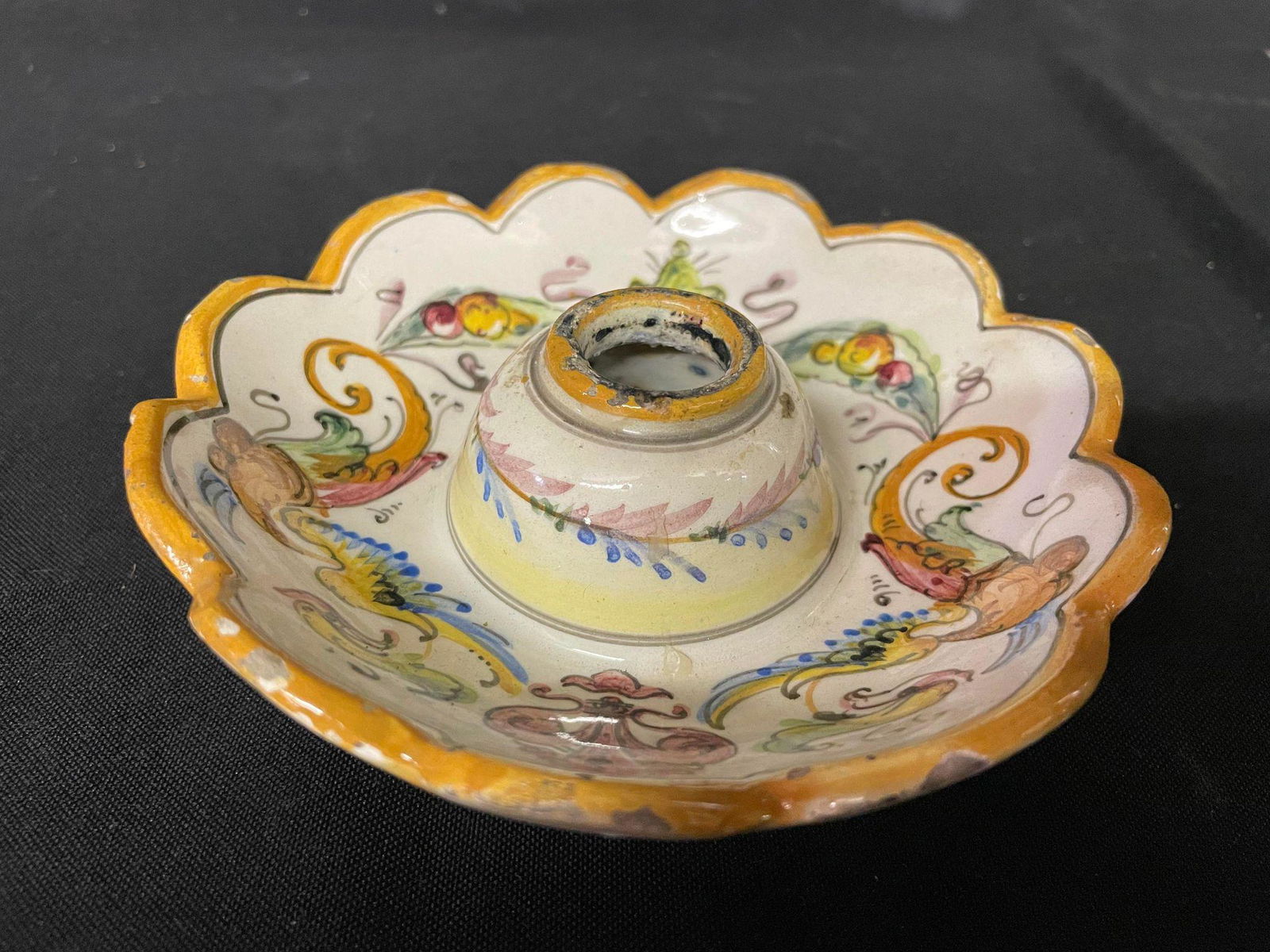 Vintage Ceramic Pottery Candleholder Made in Italy (1 of 2)