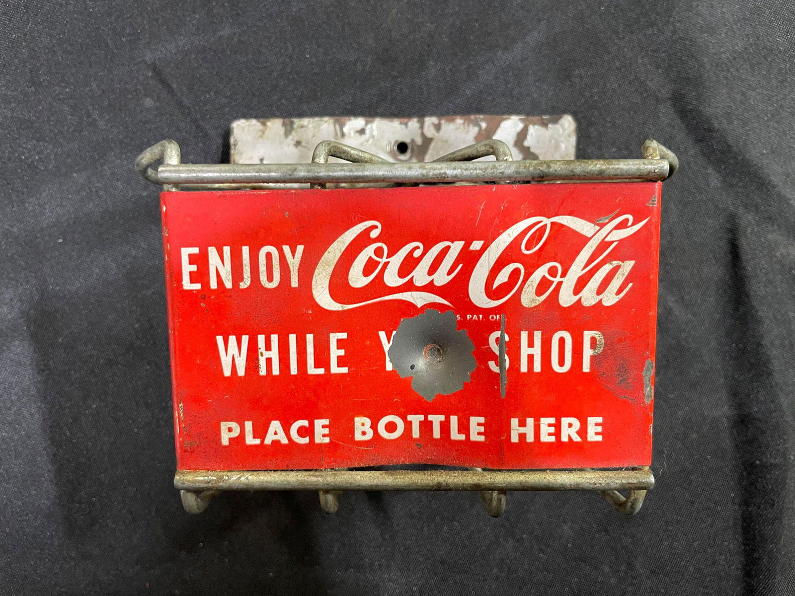 Coca Cola Shopping Cart Bottle Holder Auction