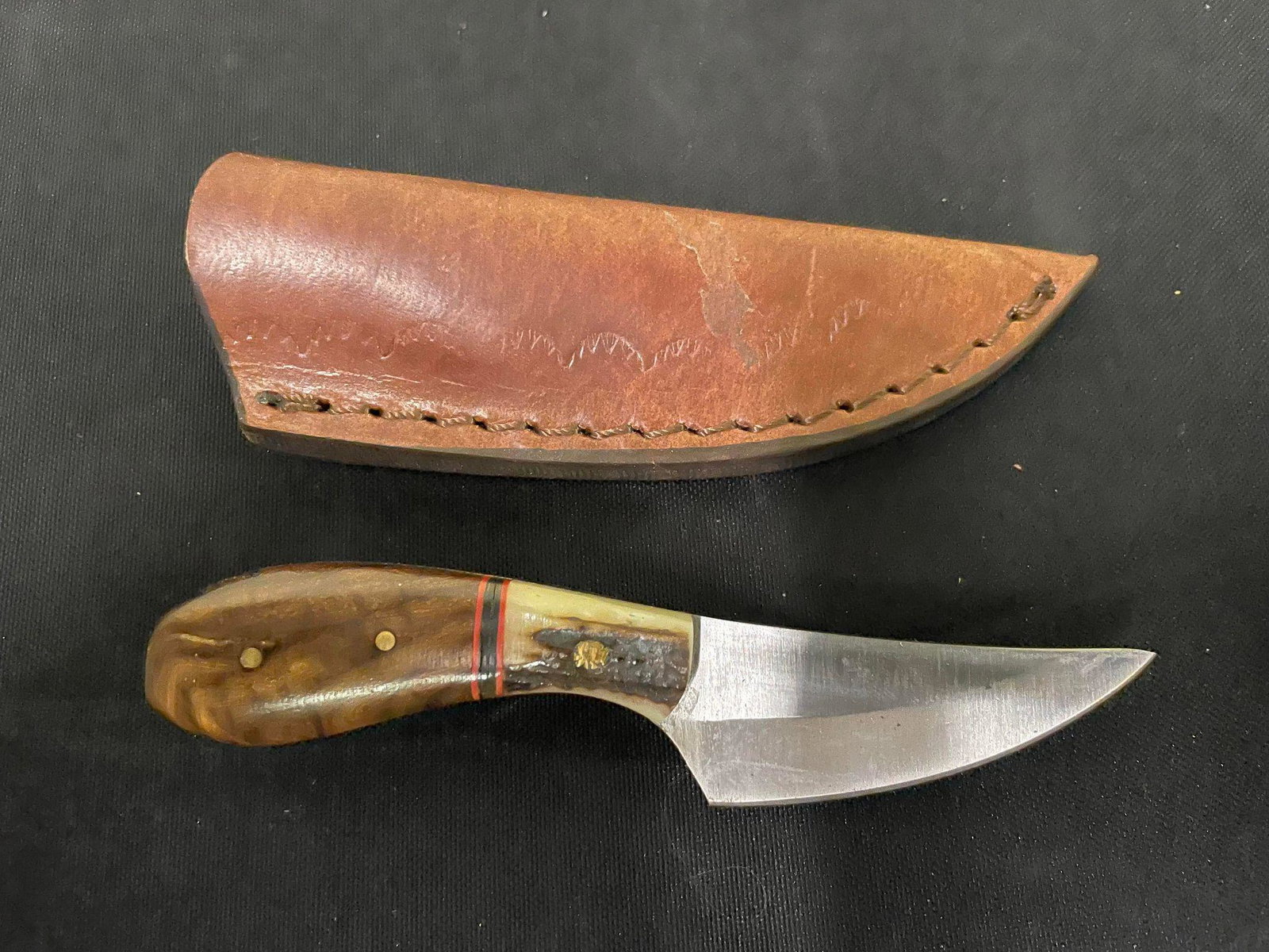 Handmade Pocket Knife w/ Sheath: Handmade Pocket Knife w/ Sheath