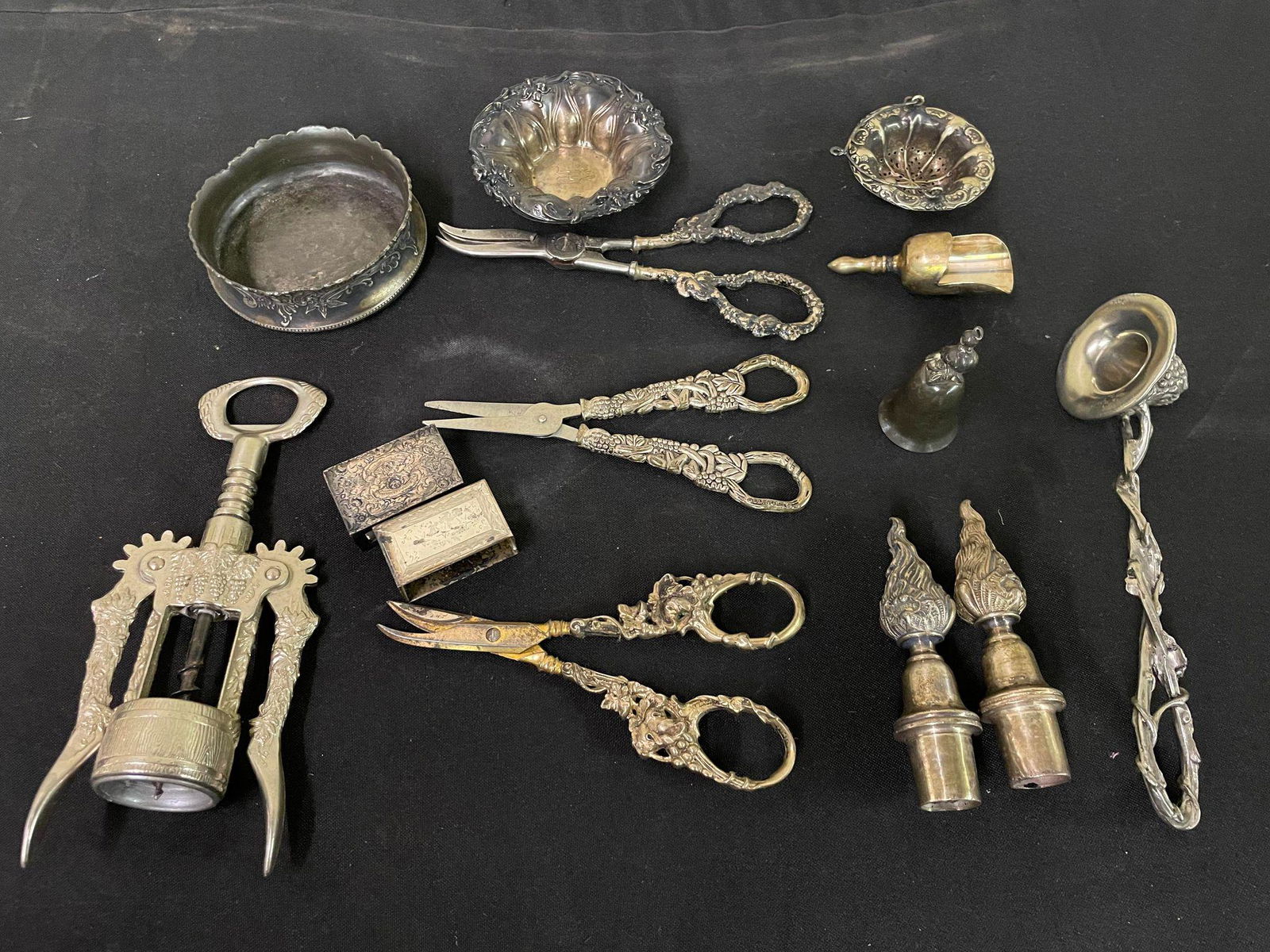 Victorian Silver Plated Chatelaine Items (1 of 1)