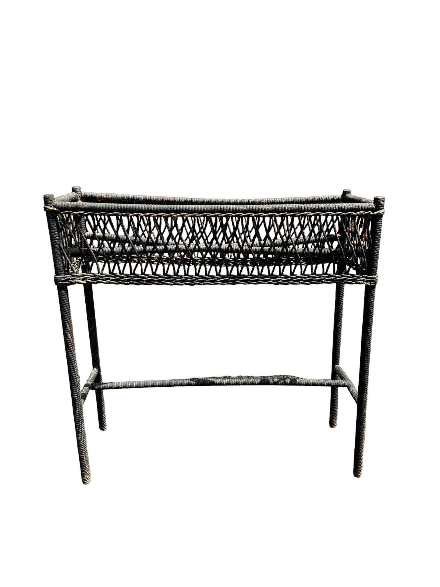 Vintage Wicker Plant Stand (1 of 3)