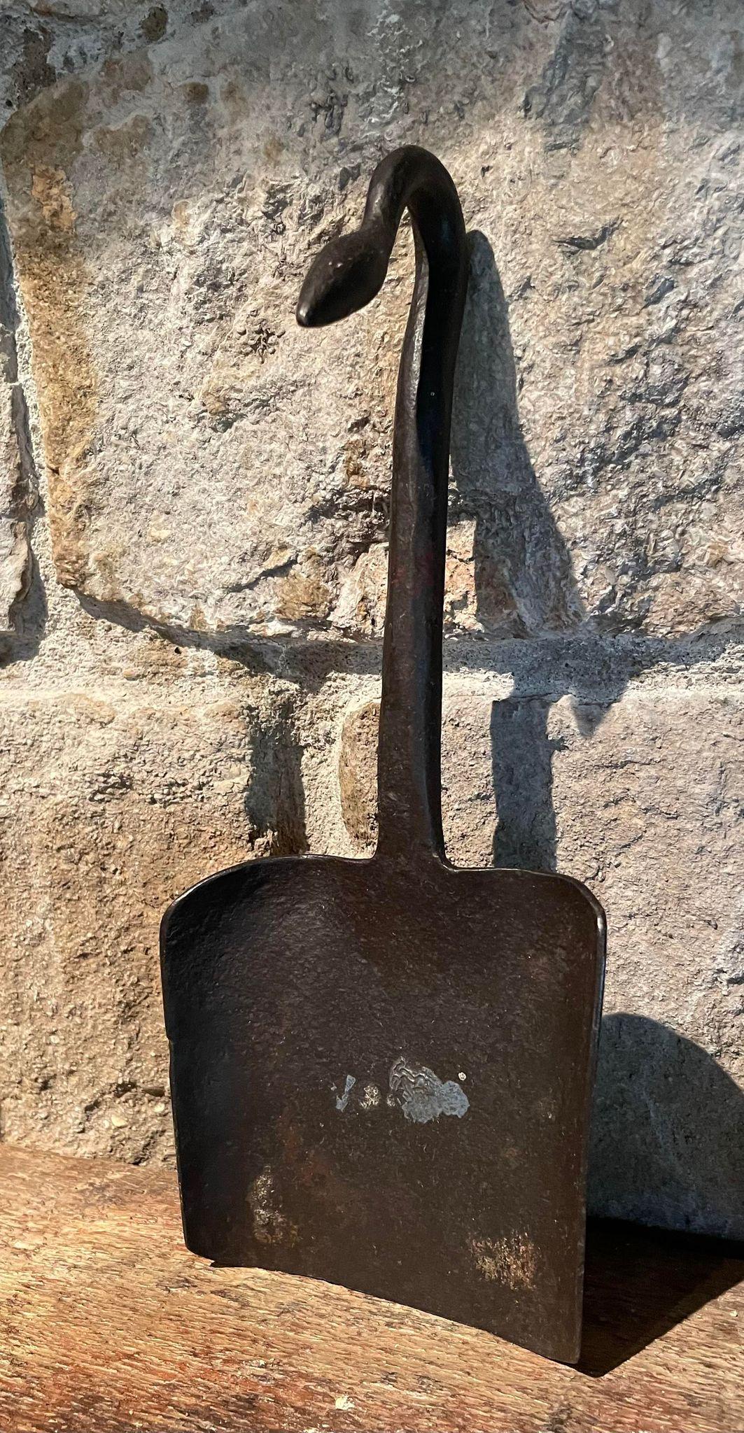 Antique Wrought Iron Fireplace Shovel (1 of 2)