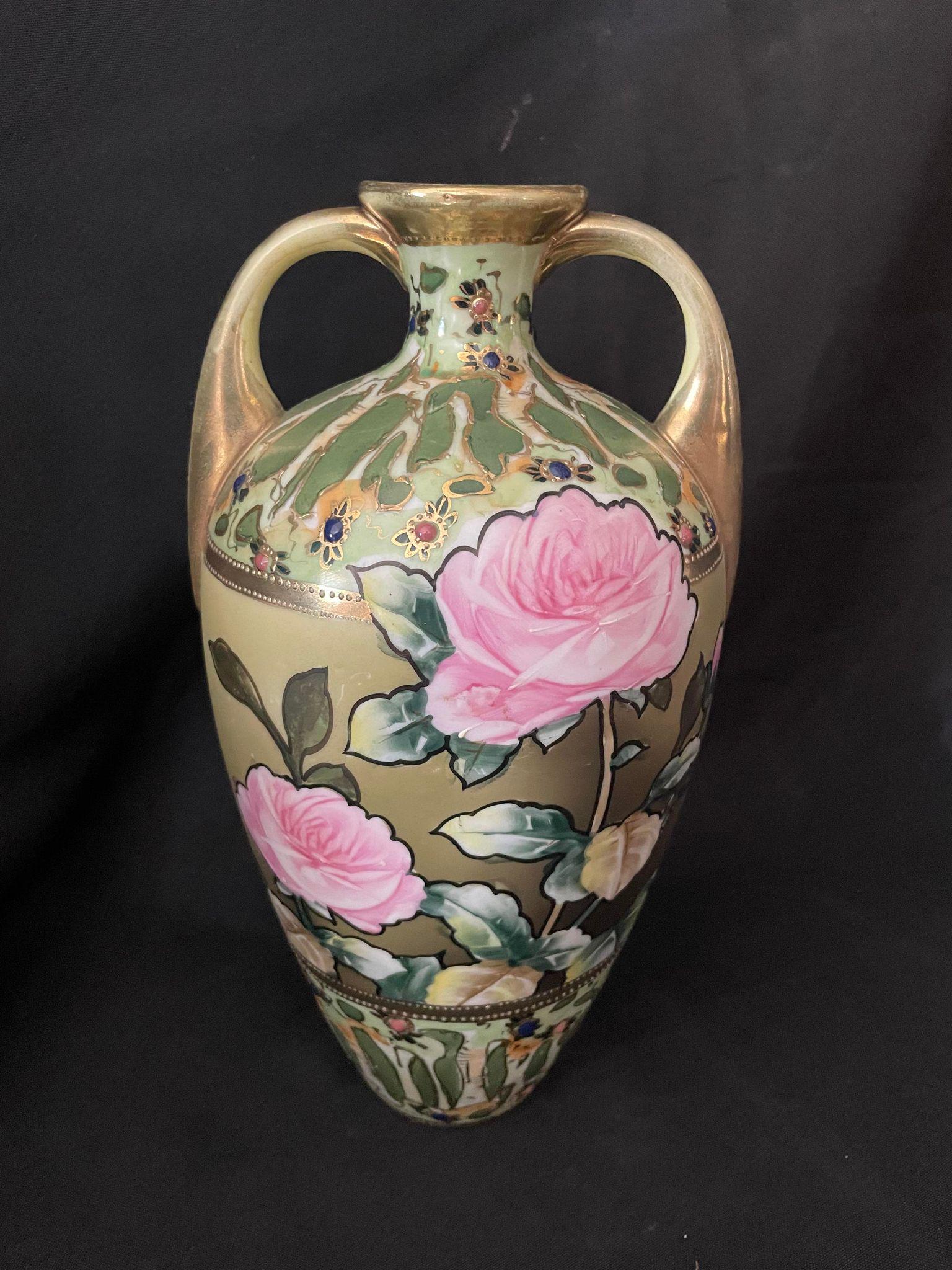 Antique Hand Painted Nippon Vase (1 of 4)