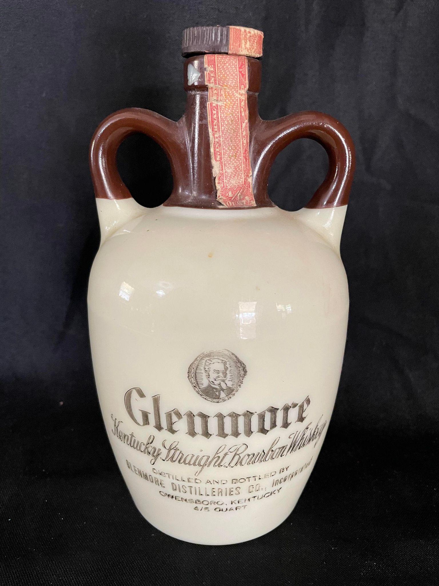Glenmor Kentucky Straight Bourbon Whiskey Crock Decanter (1 of 2)