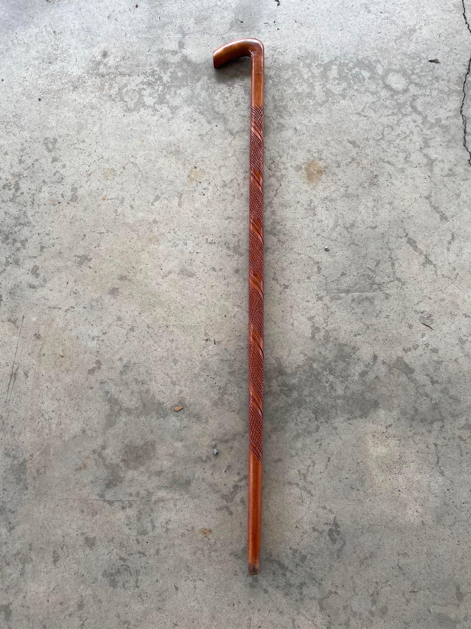 Handmade Carved Cane / Walking Stick (1 of 2)