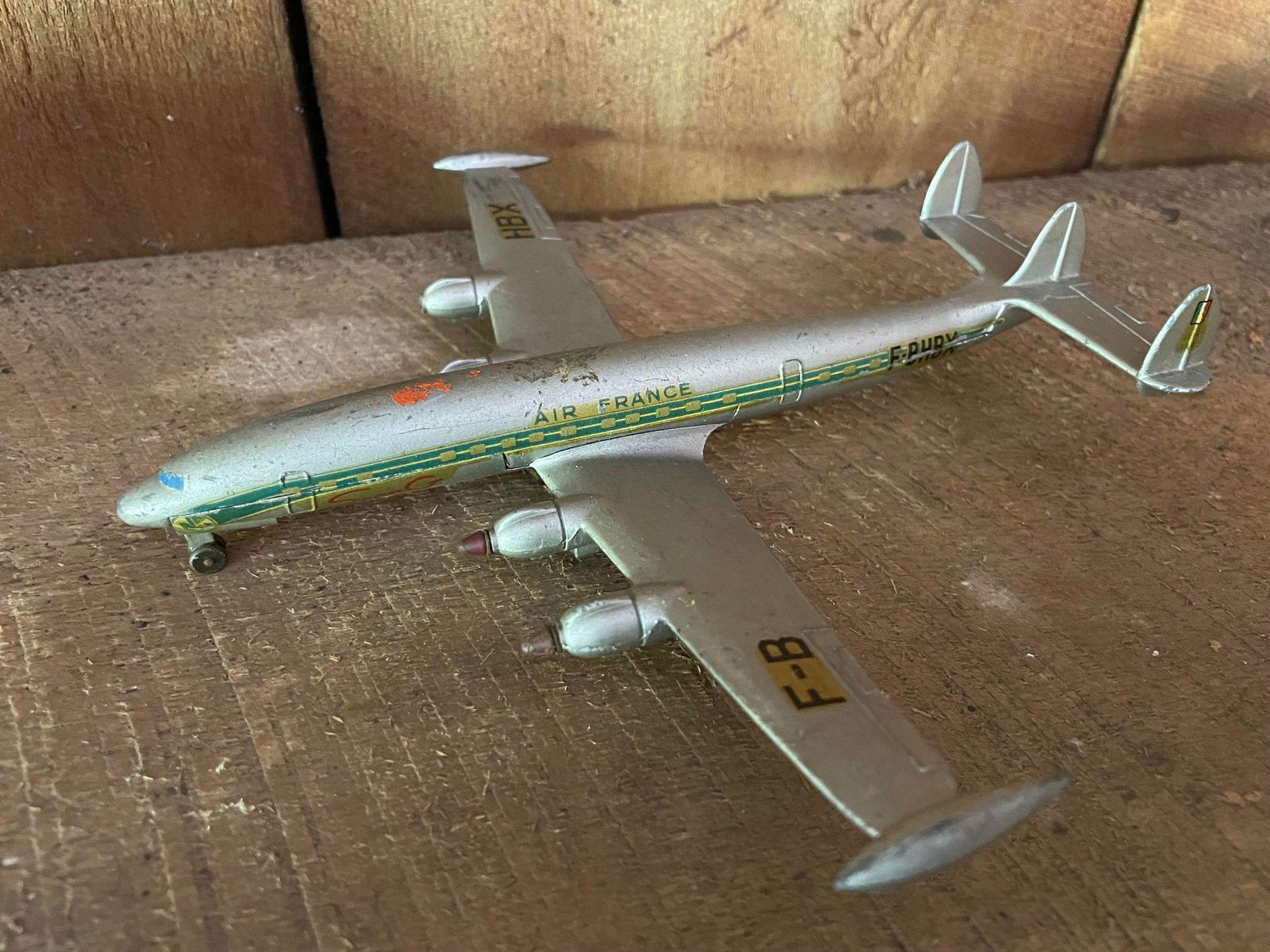 Vintage Metal Air France HBX Super B Constellation Airplane (1 of 3)