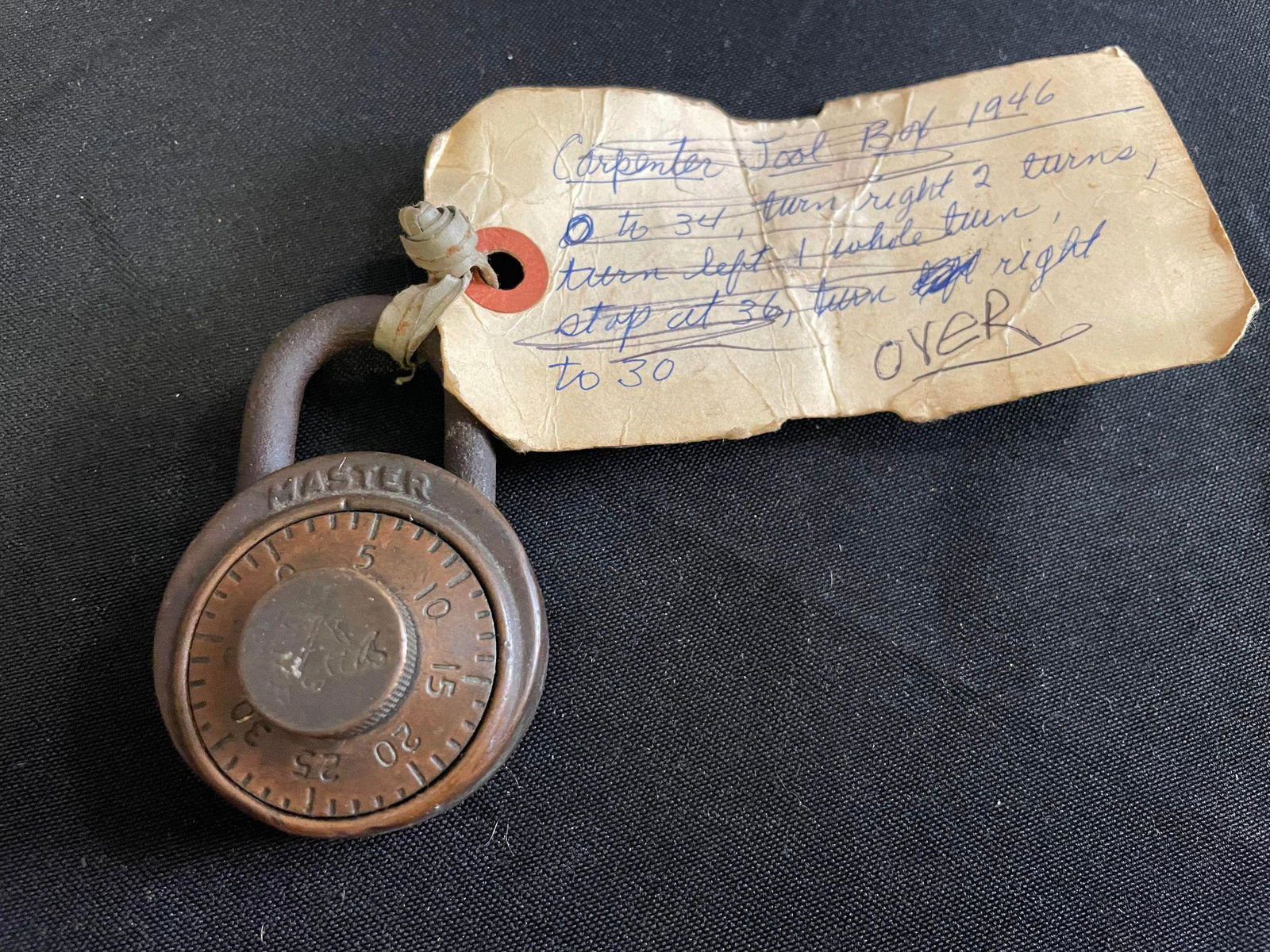Vintage Master Combination Lock (1 of 2)