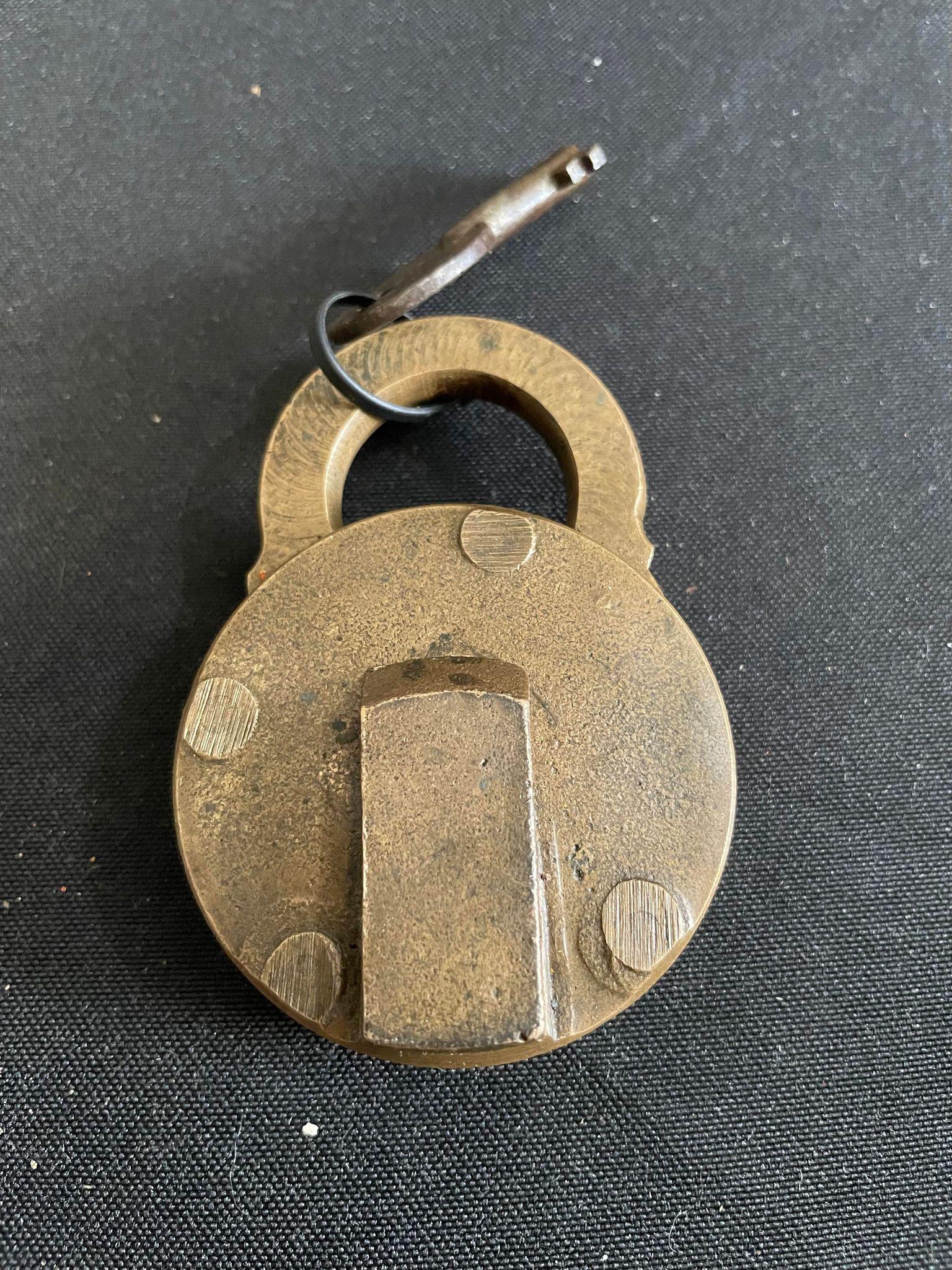 Antique James Sword Co. Lock and Key (1 of 2)