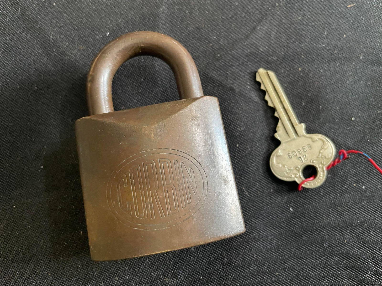 Vintage Corbin Lock And Key Auction
