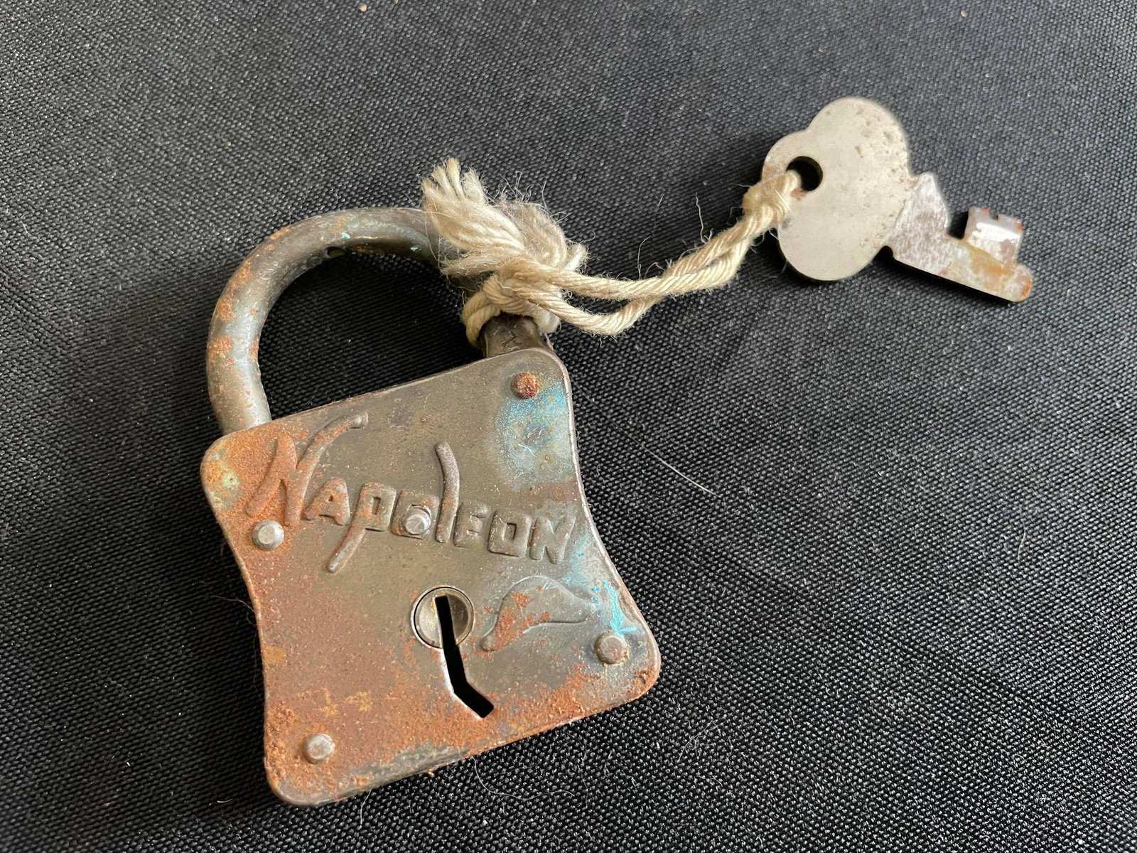 Antique Napoleon Lock and Key: Antique Napoleon Lock and Key