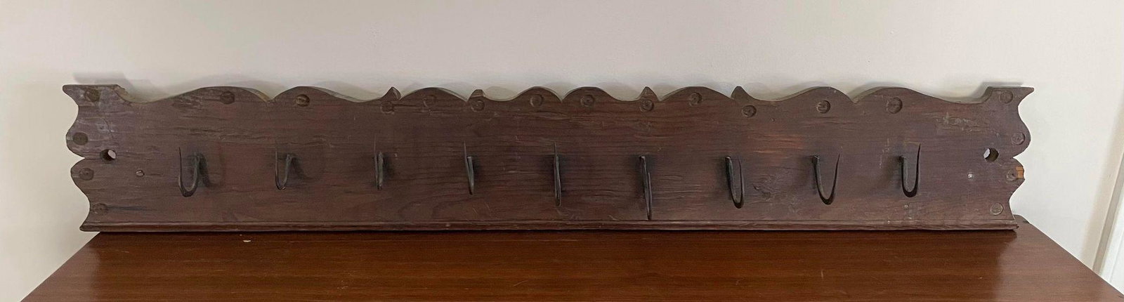 Antique Primitive Wall Hanging Coat Rack (1 of 2)
