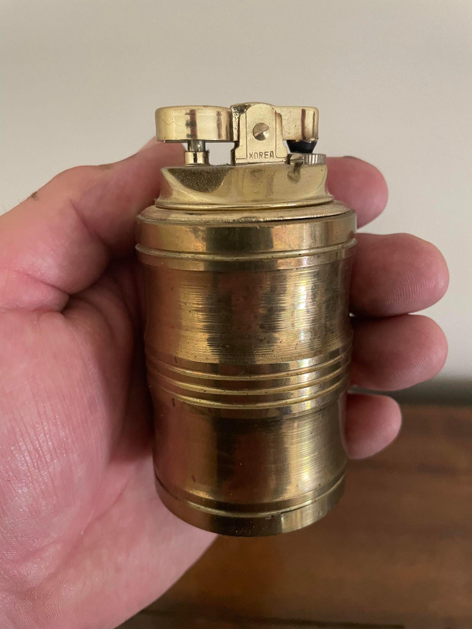 Vintage Xorea Brass Lighter: Vintage Xorea Brass Lighter